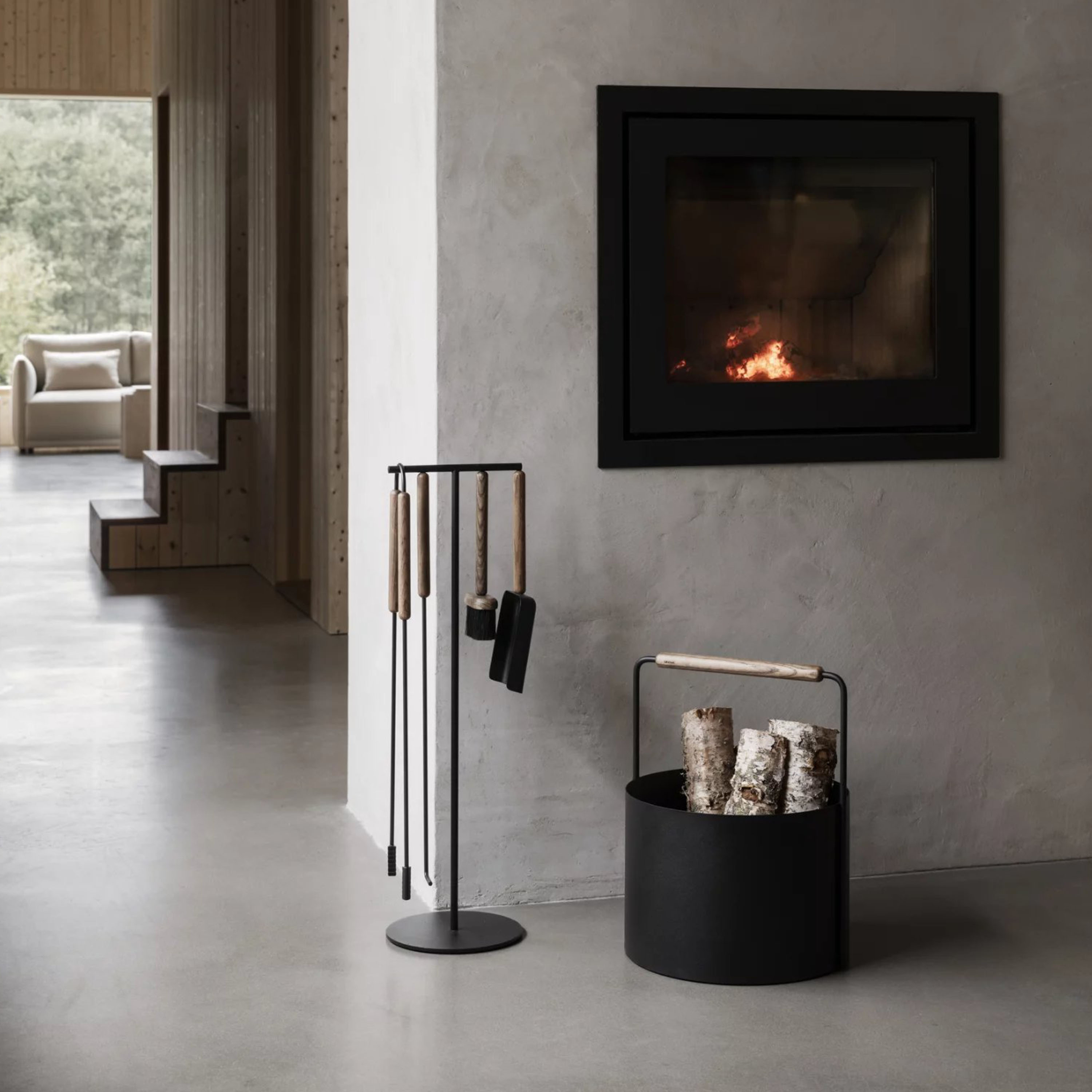 Blomus Ashi Vedkurv Brown