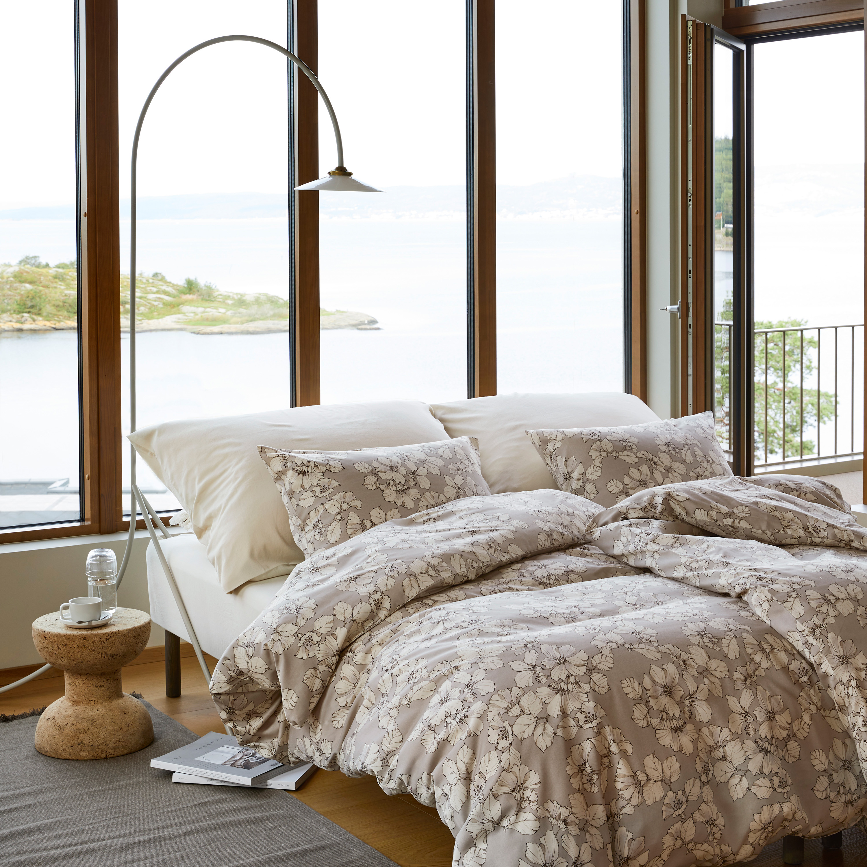 Høie Amelia Pussilakanasetti Beige 150x210/50x60