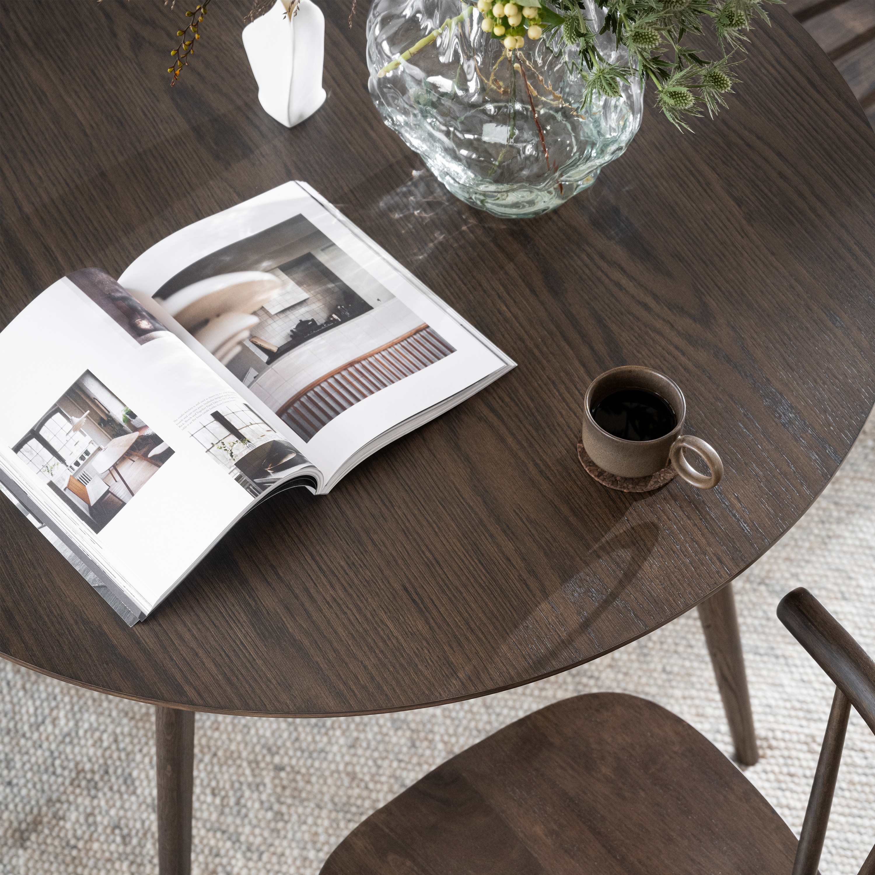 Rowico Home Yumi Matbord Brun Ø115