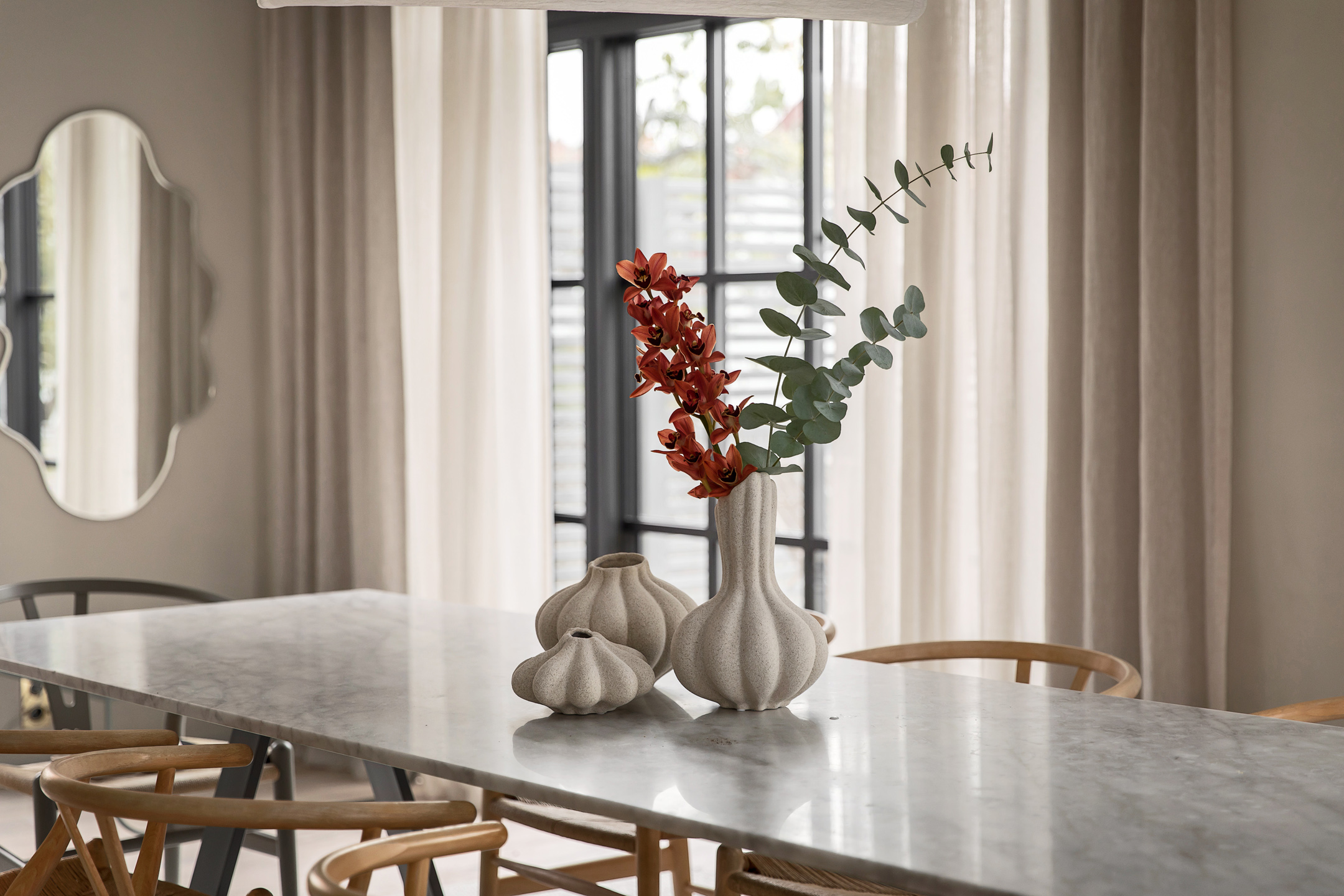 Sleepo Collection Dahlia Vas White Melange 30cm