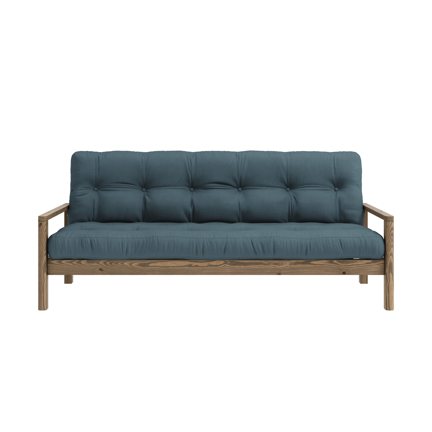 Karup Design Knob Schlafsofa Braun/Petrolblau 130cm
