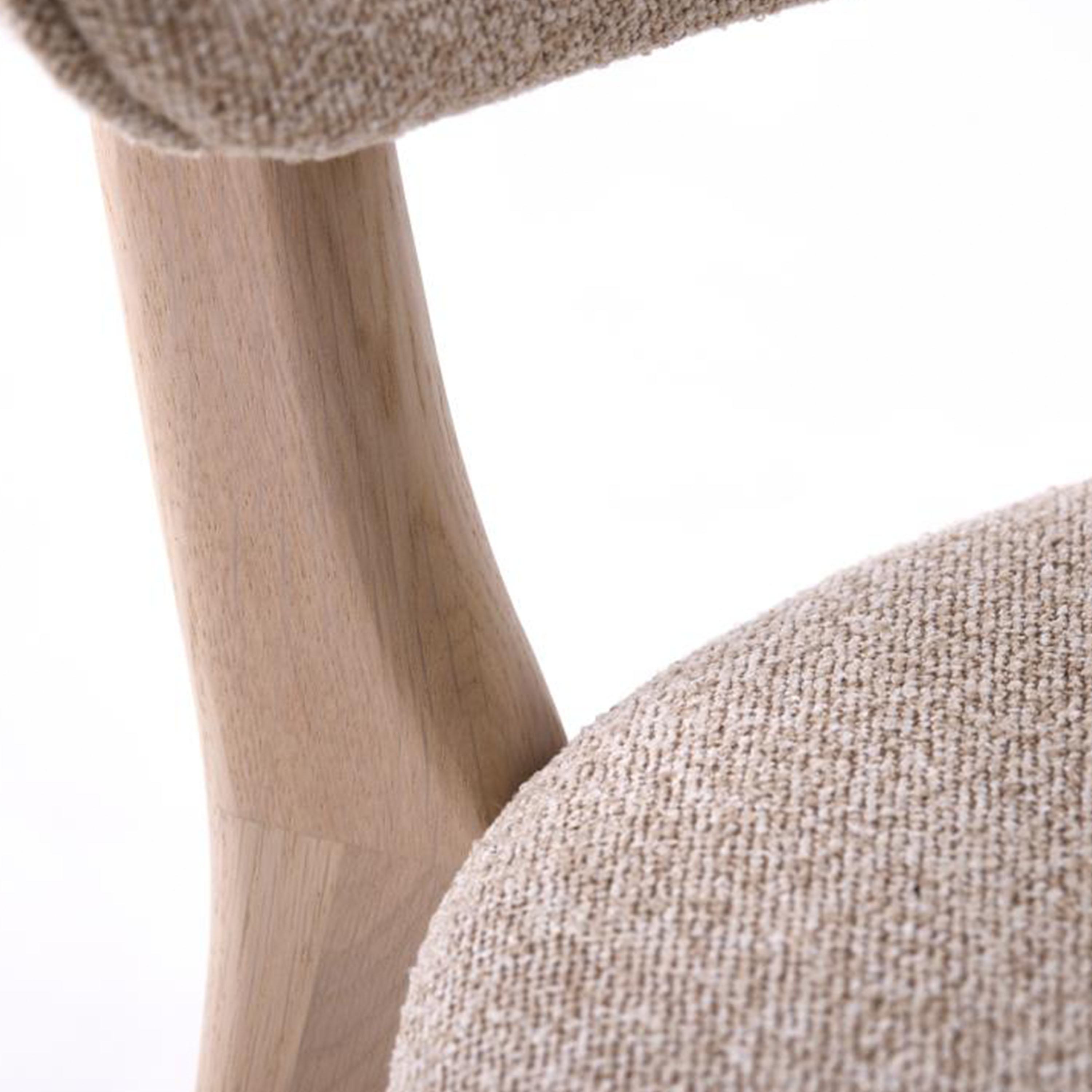 Nordic Home Frances Esszimmerstuhl Weiße Eiche/Sand