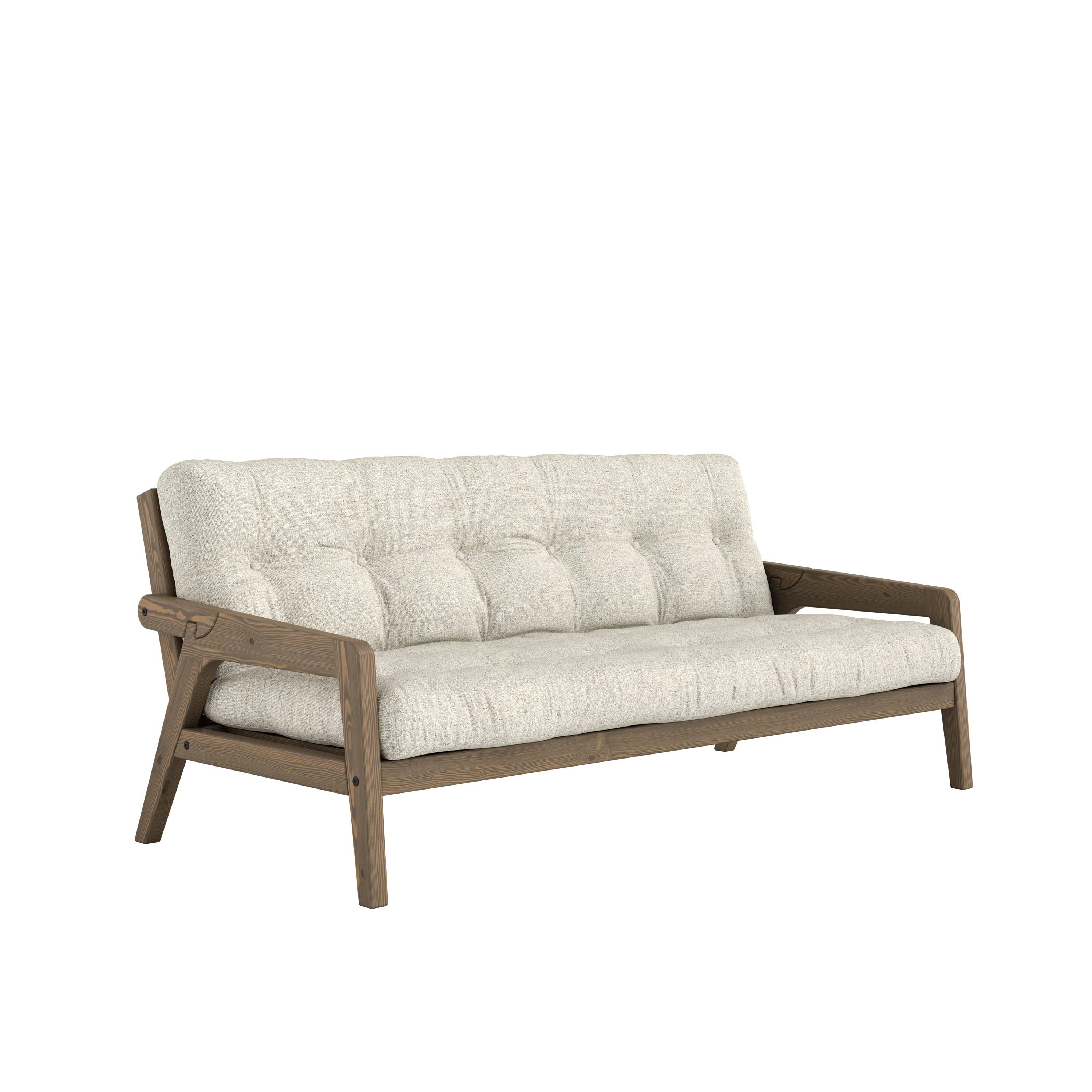 Karup Design Grab Bäddsoffa Carob Brown Lacquered/Soft Chalk 204cm
