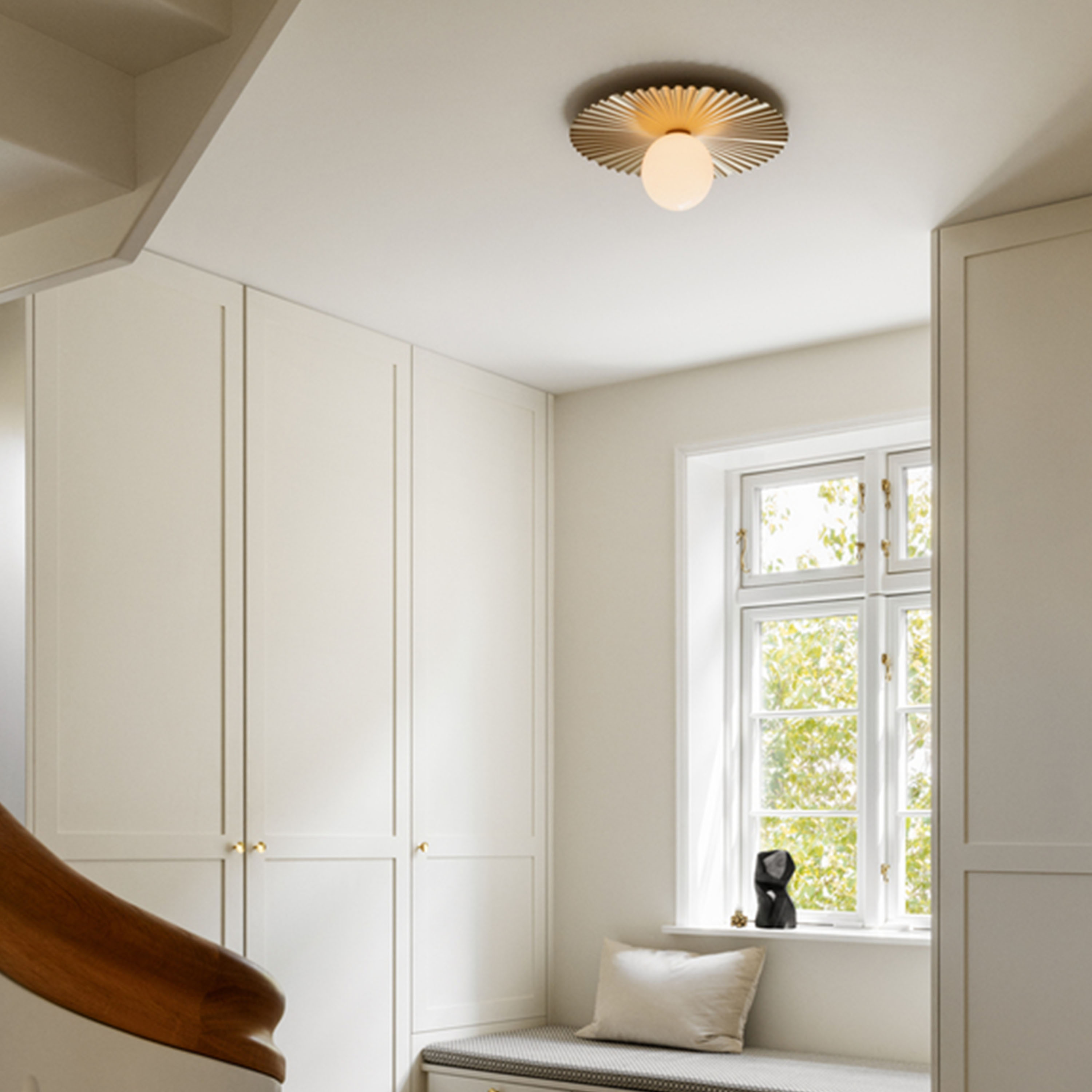 Nuura Liila Muuse Vägg/Taklampa Nordic Gold/Opal Ø42