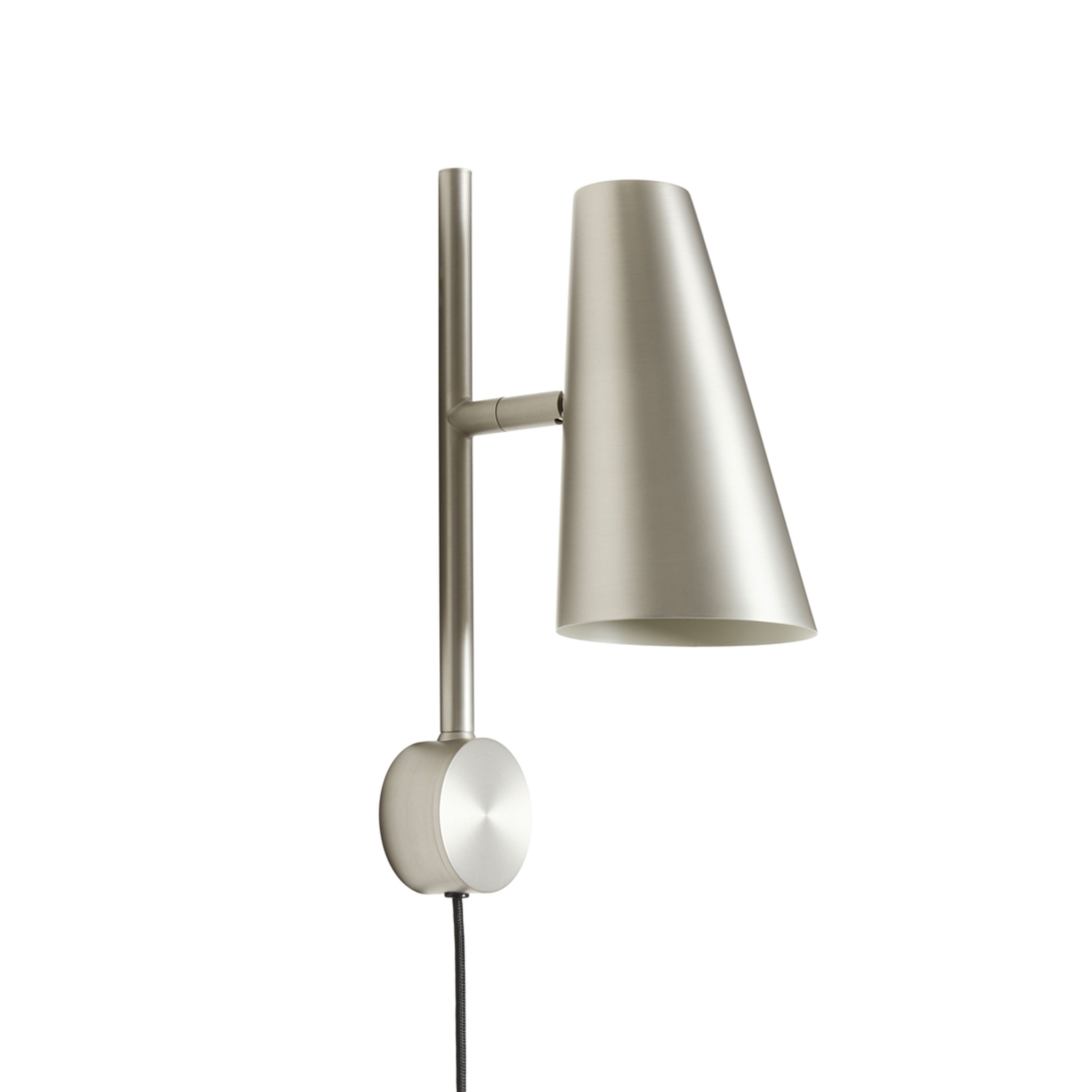 Woud - Cono Vägglampa Satin 33cm - Silver