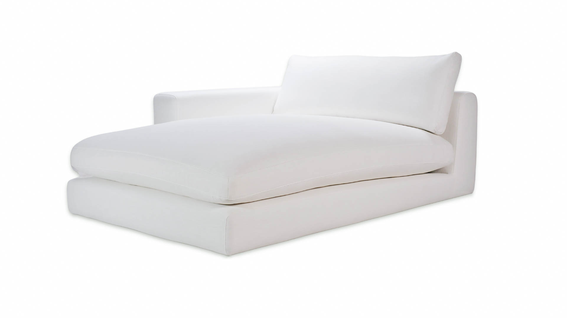 Capri 1.5-sits Divanmodul Vänster Armstöd White 142x184