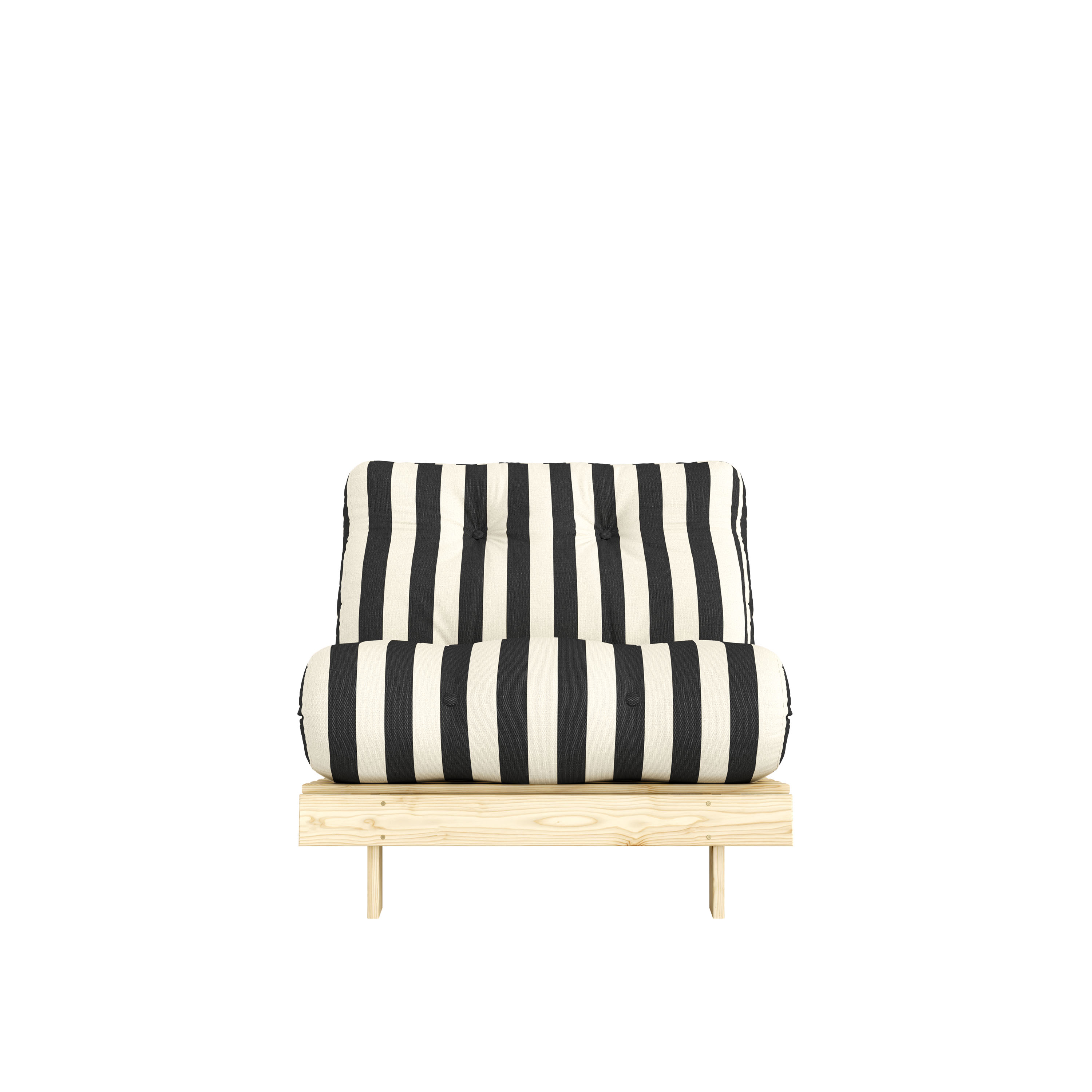 Karup Design Roots Bäddfotölj Natur/Black White 90cm