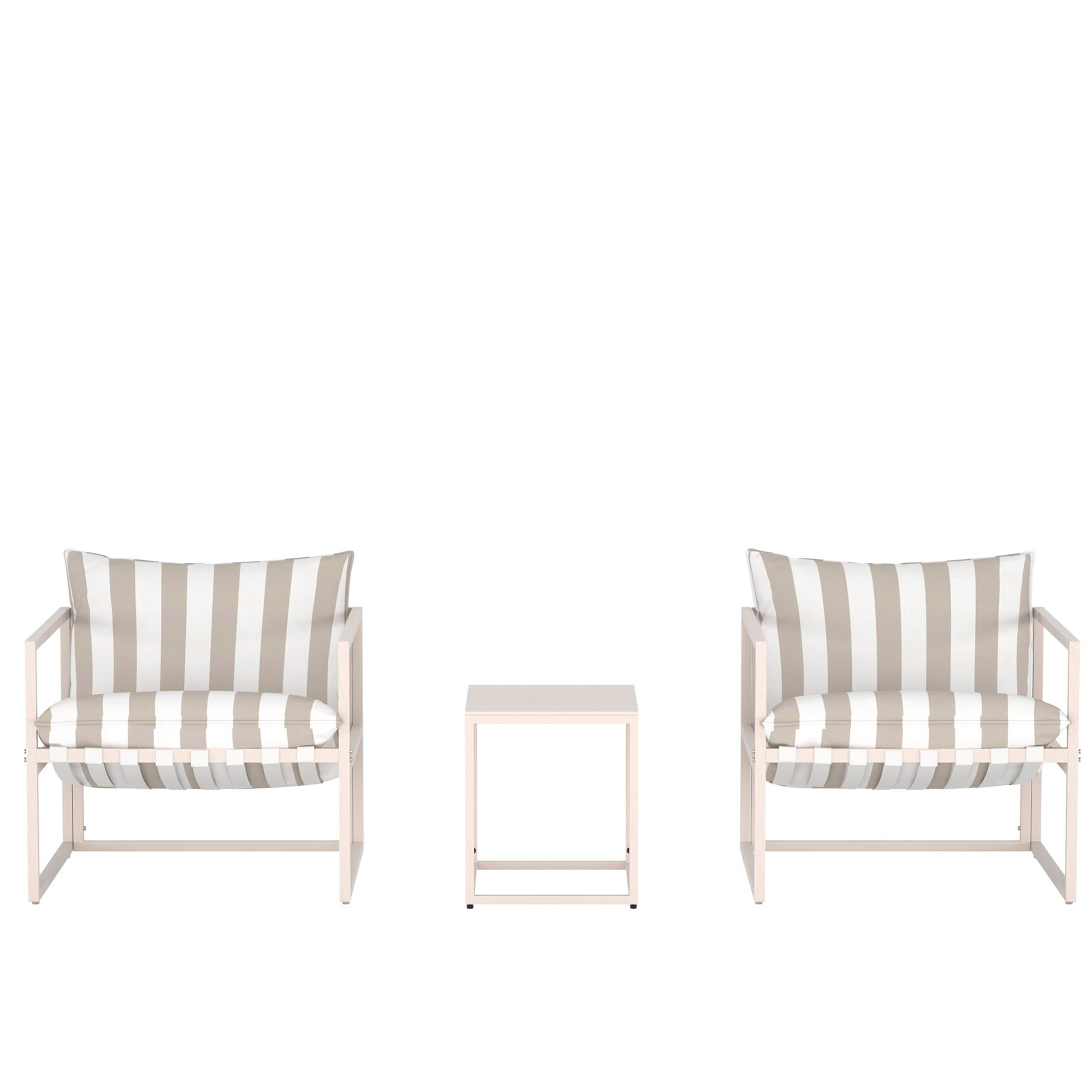 Messina Loungeset White/Beige