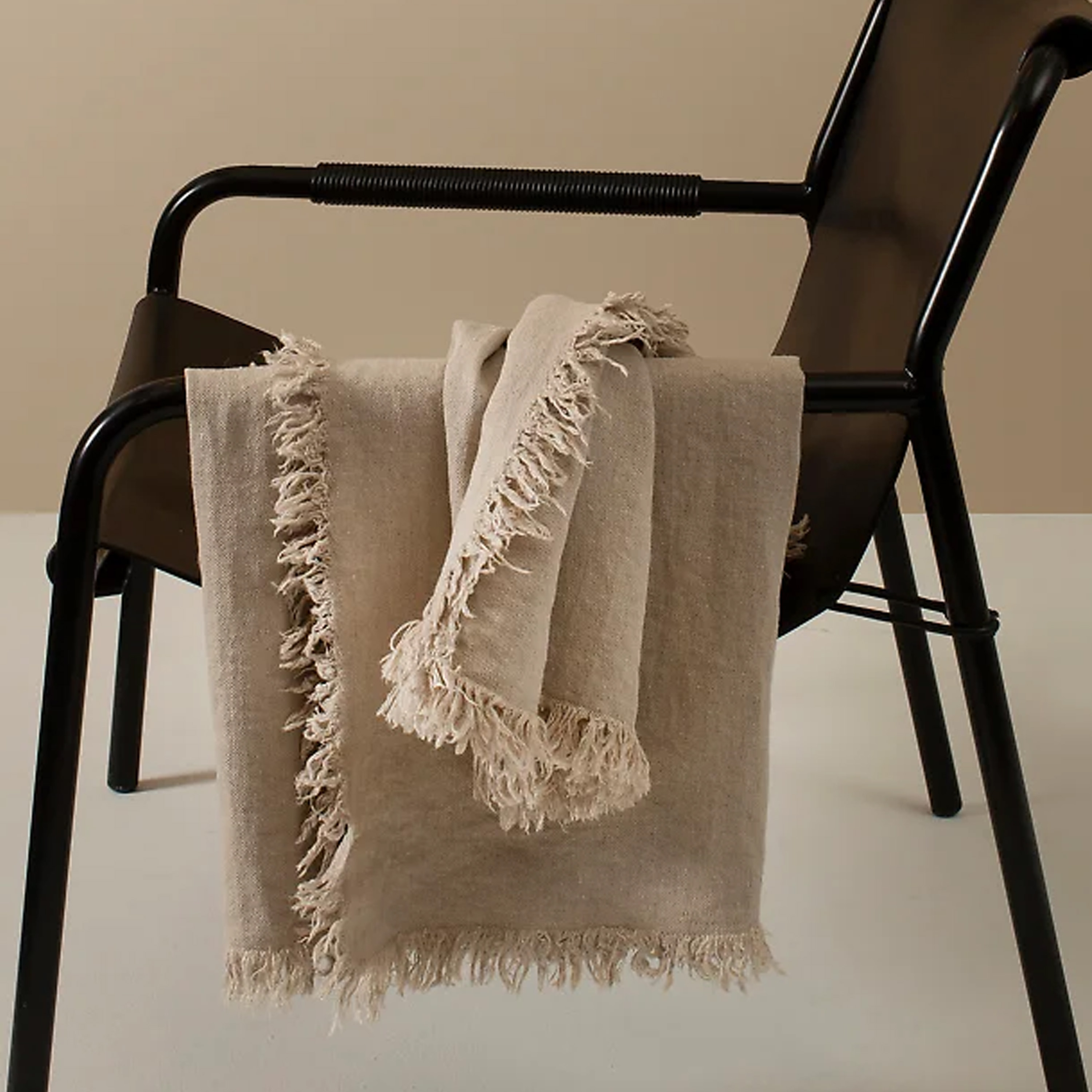 Himla Merlin Pläd Linne Natural