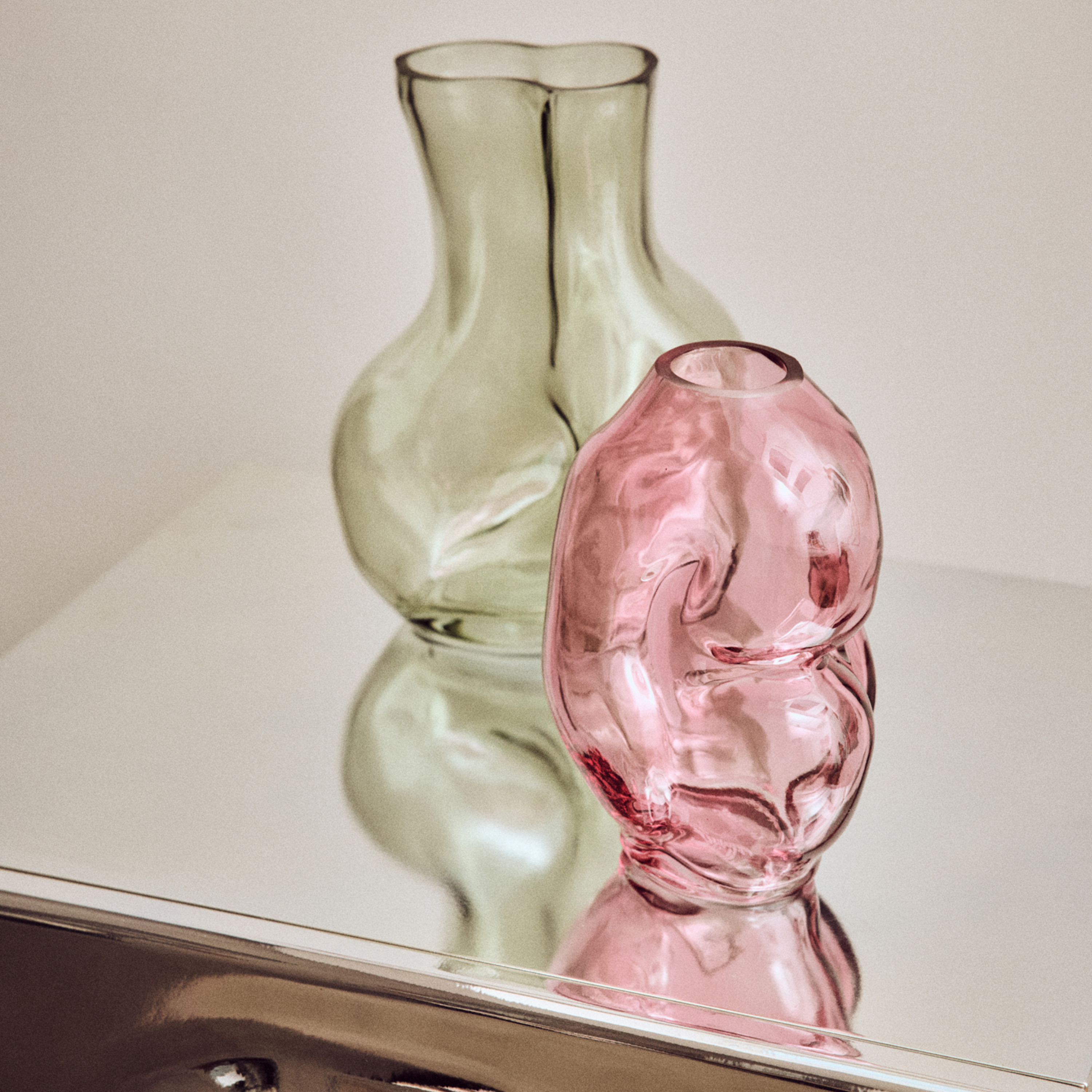 HKliving Gleam Maljakko Lasi Rose 18cm