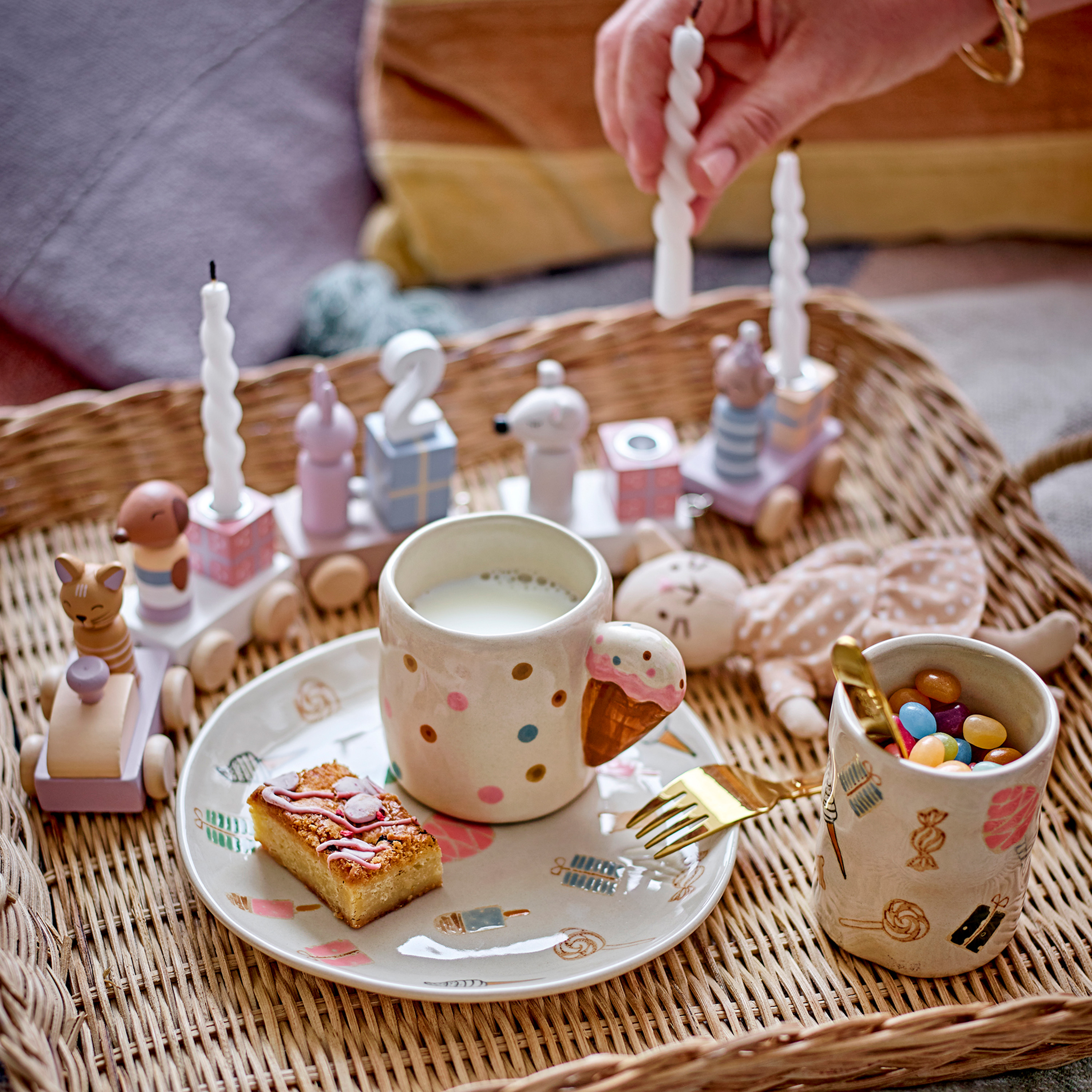 Bloomingville Junaid Birthday Dekoration Rose