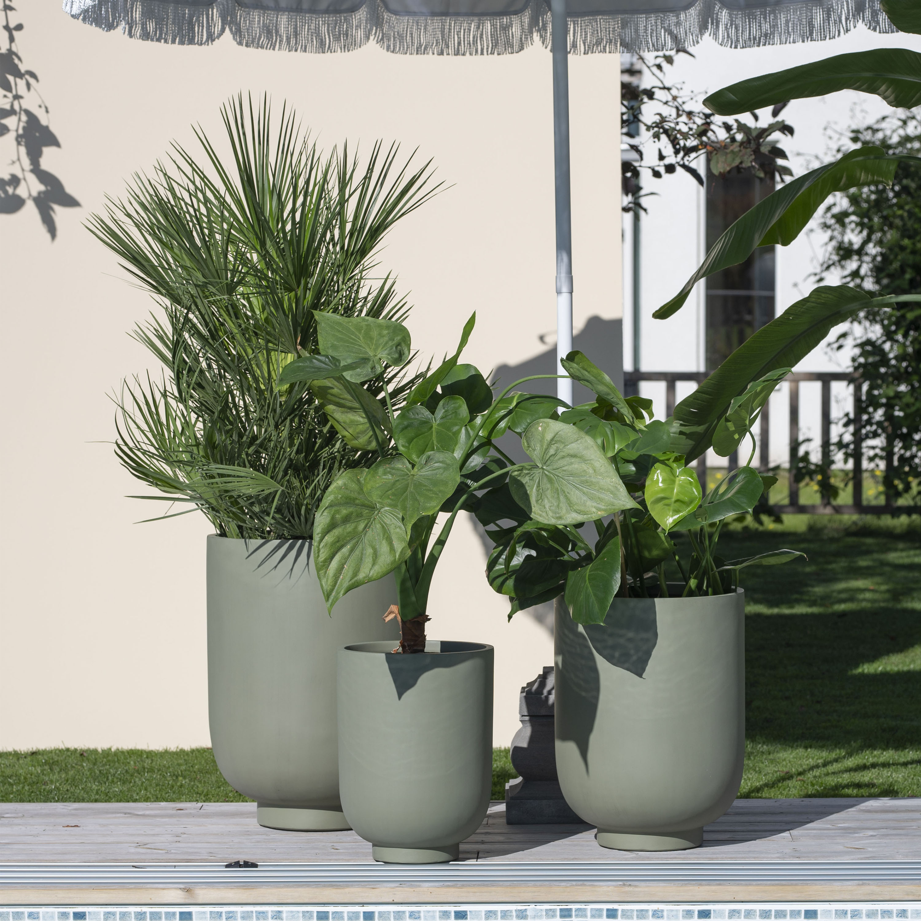 Wikholm Form Malin Kruka Grön Hög 3-pack