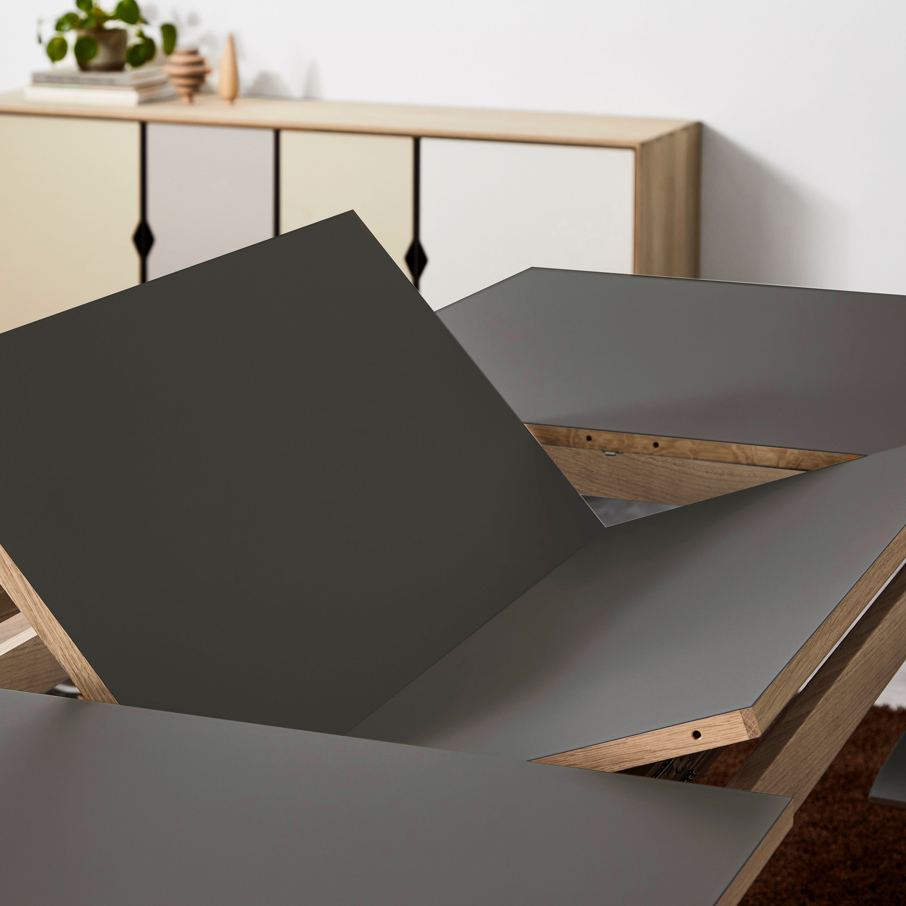 Andersen Furniture T3 Ruokapöytä Tammi/Grigio Londra 200x95