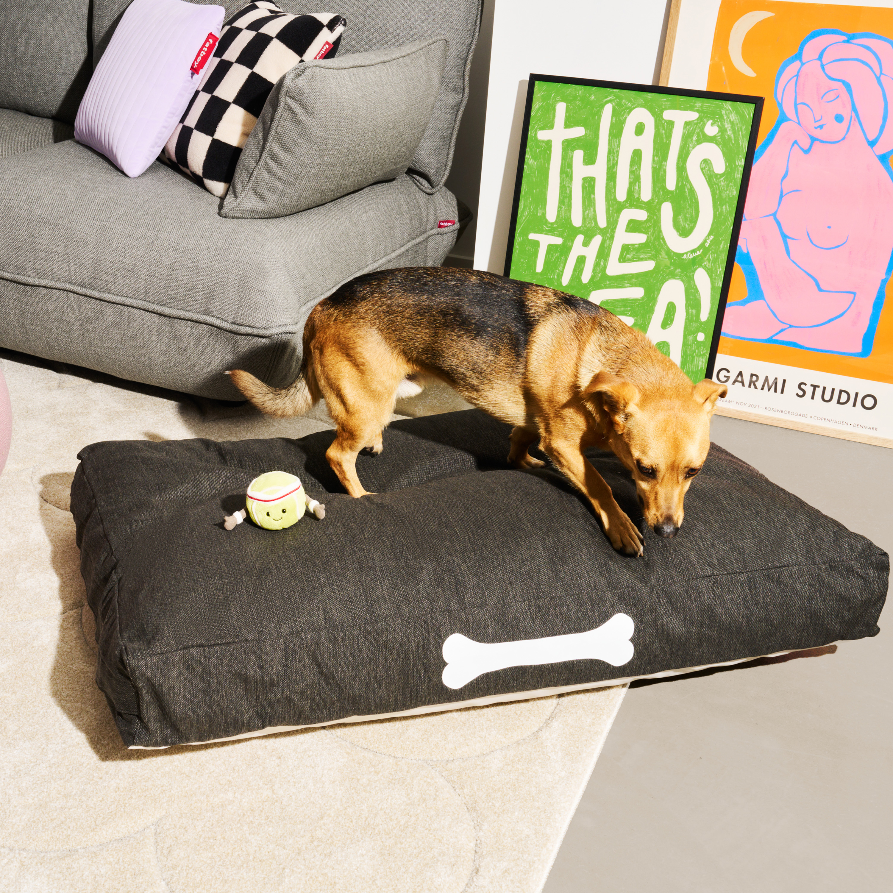 Fatboy Doggielounge Olefin Thunder Grey 120cm