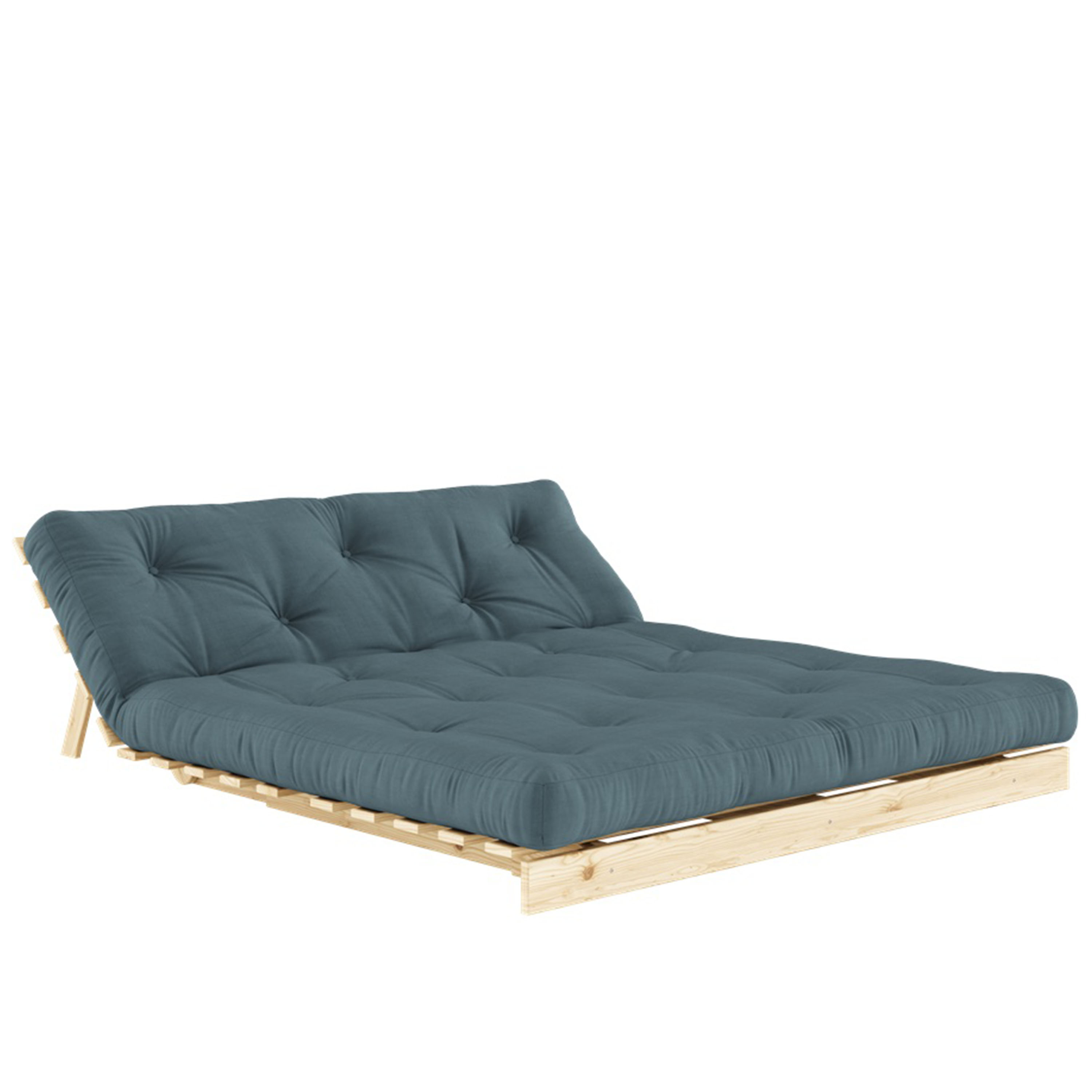 Karup Design Roots Schlafsofa Natur/Petrolblau 160cm