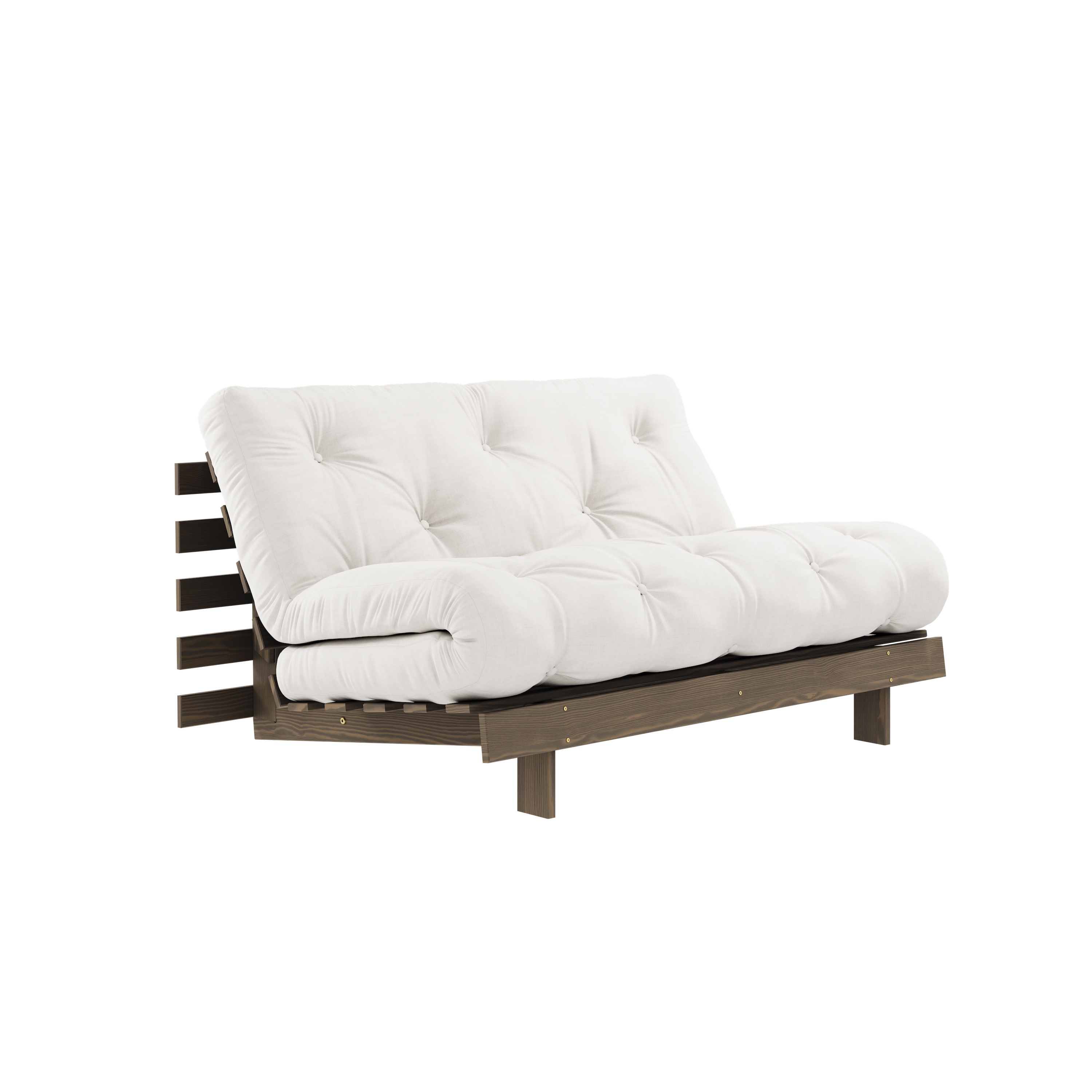 Karup Design - Roots Schlafsofa Braun/Natur 140cm - Weiß