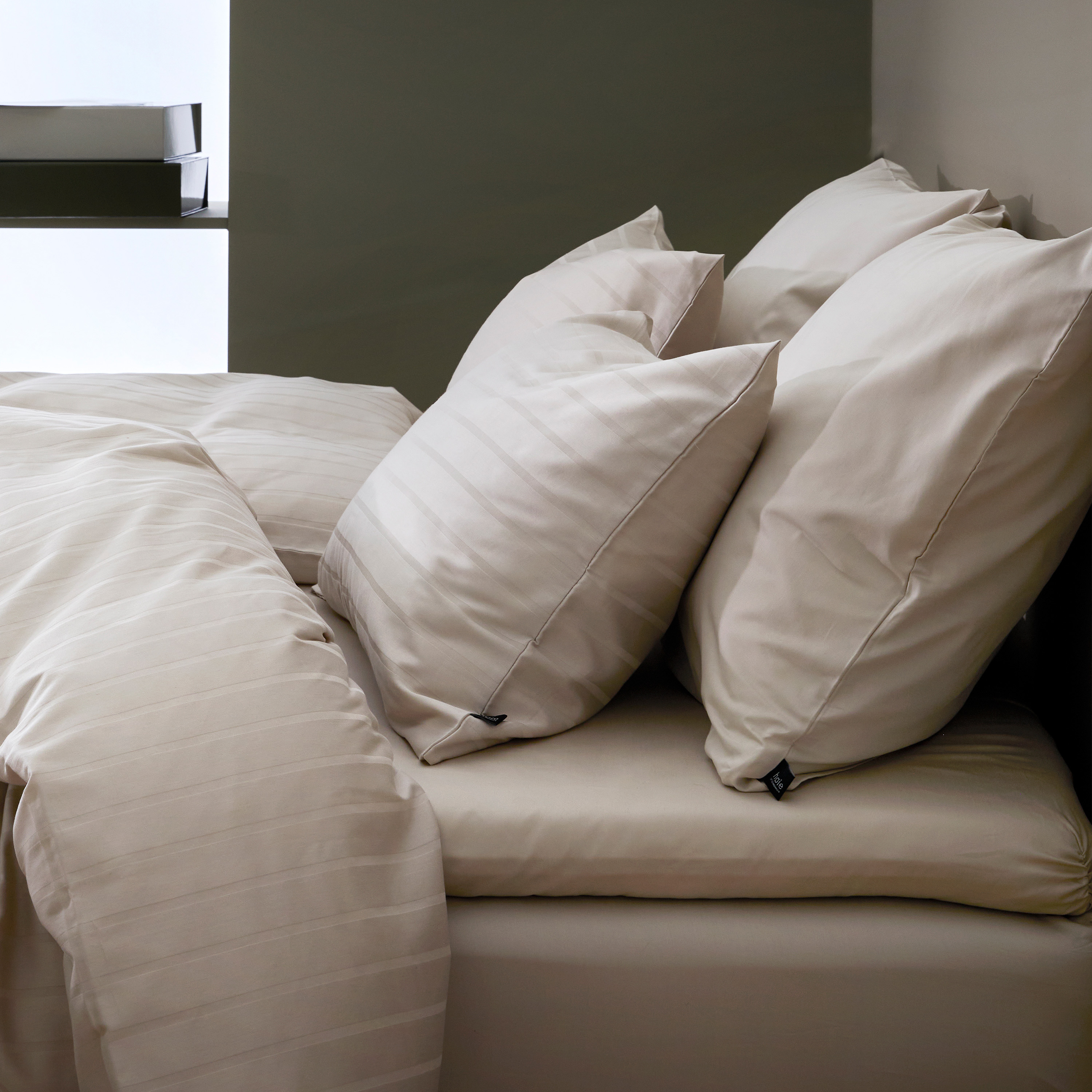 Høie Milano 2-osainen pussilakanasetti Beige