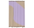 Nova Arte Duschdraperi Sand/Lilac