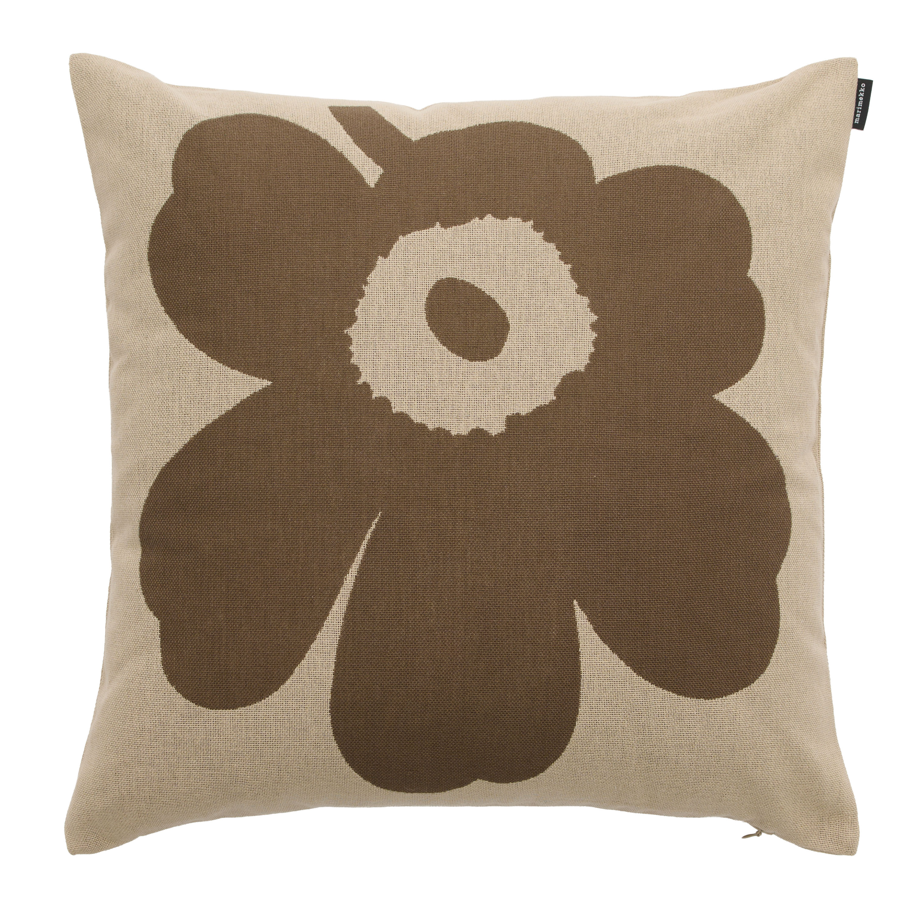 Unikko Kuddfodral Off White/Mole 50x50