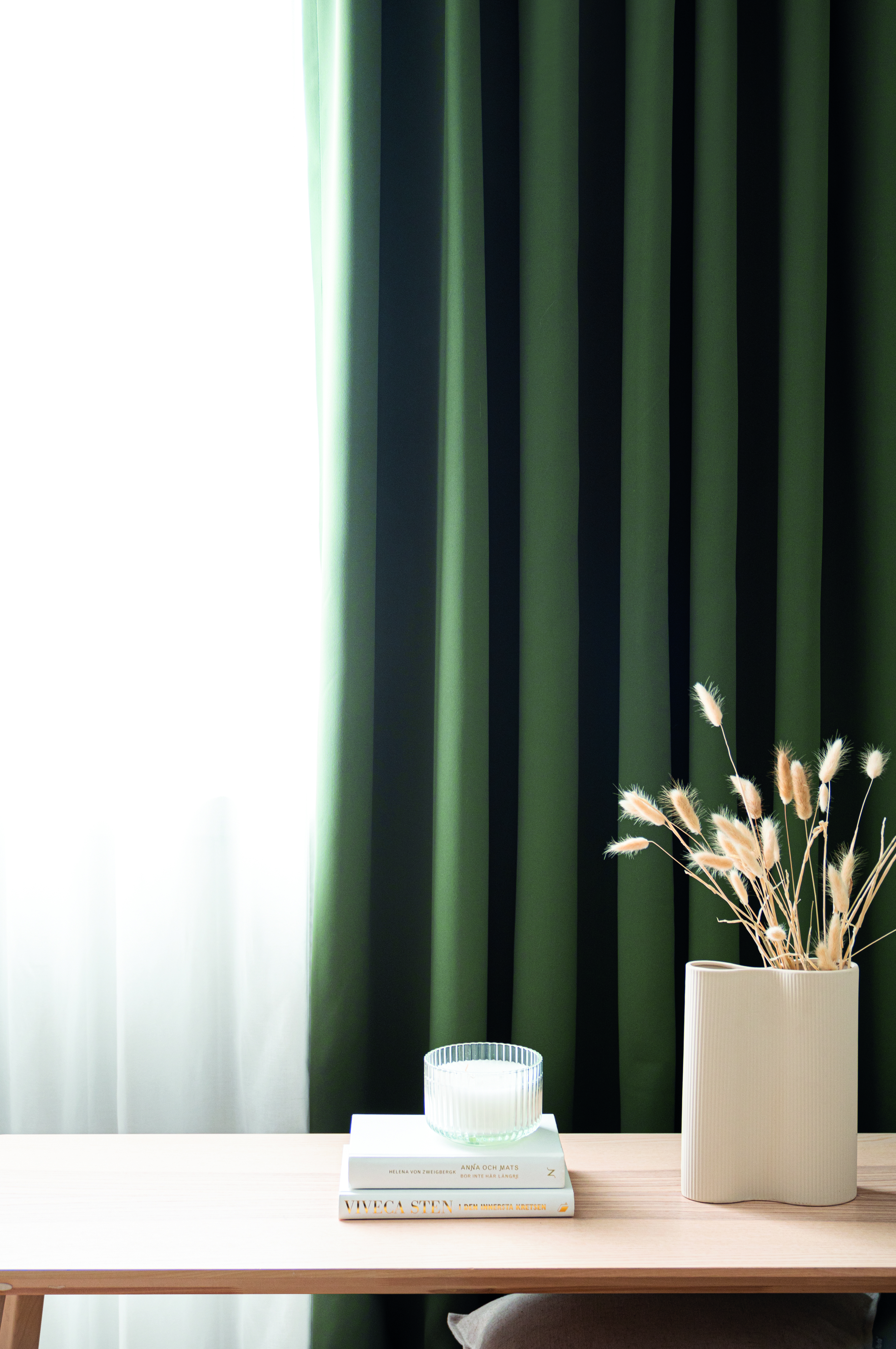 Svala Mörkläggande Gardinlängd Grön 250cm