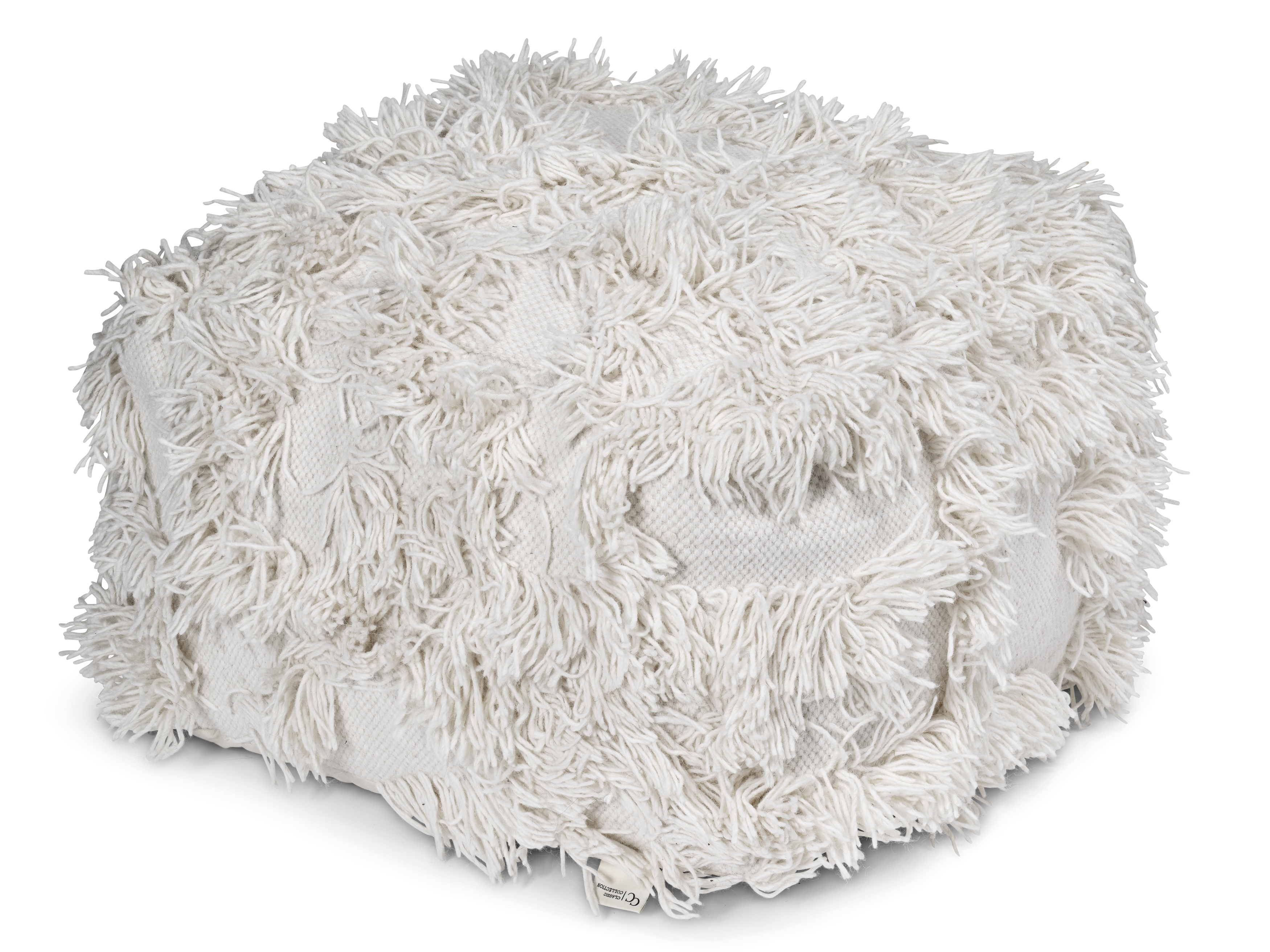 Classic Collection - Rio Sittpuff Off White 55x55 - Vit