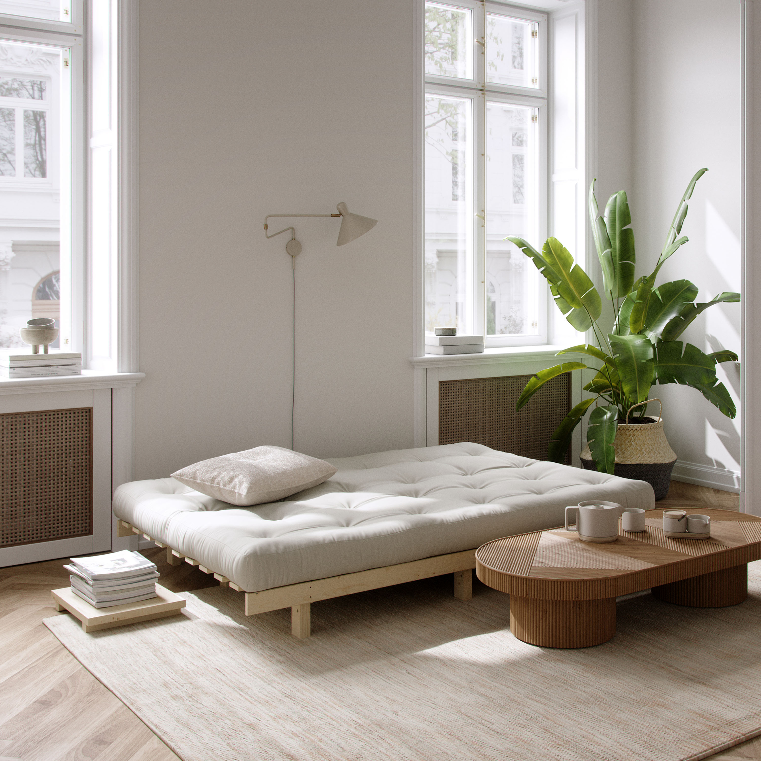 Karup Design Lean Vuodesohva Natur/Linen 190cm