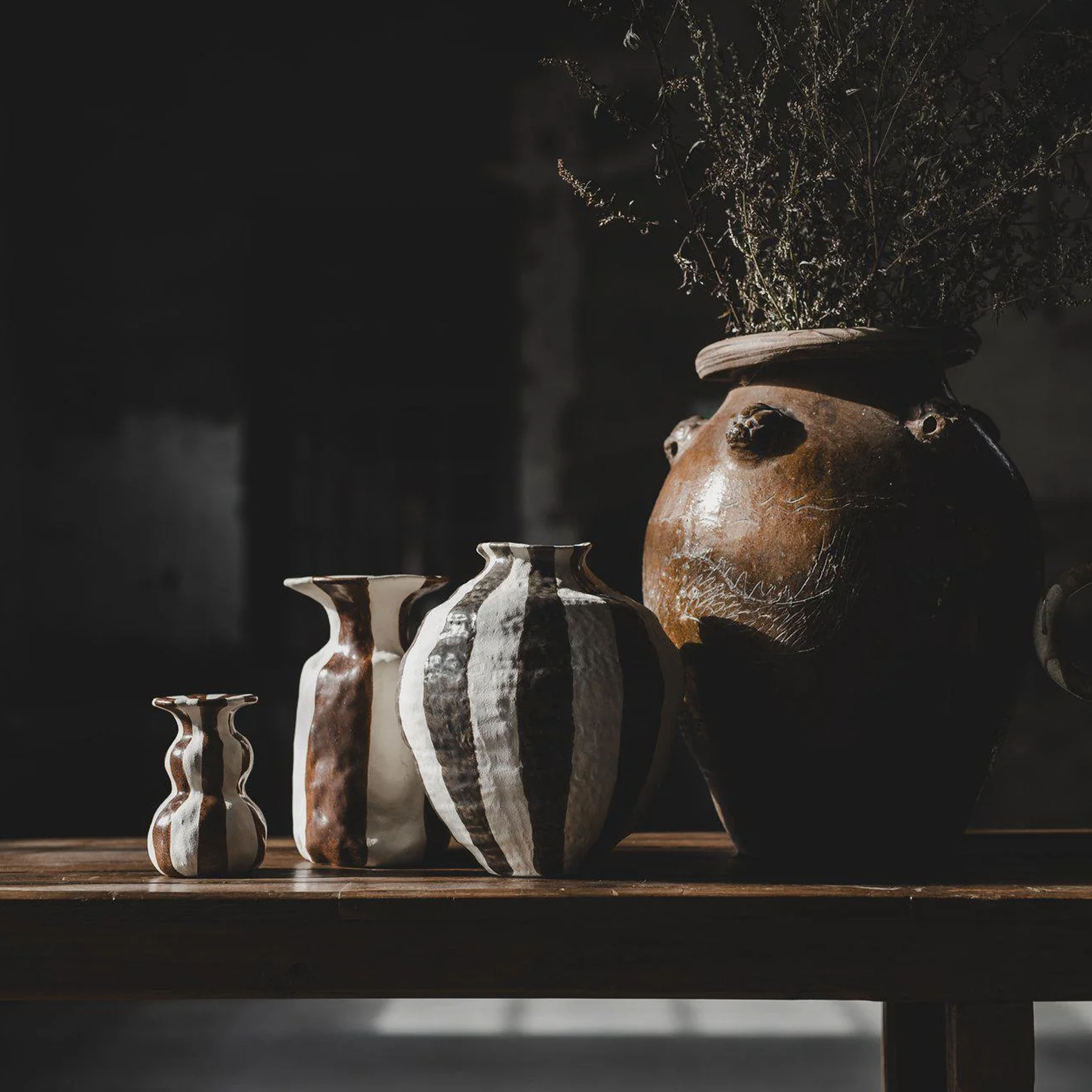 Jakobsdals Raia Maljakko Beige/Mole 20 cm