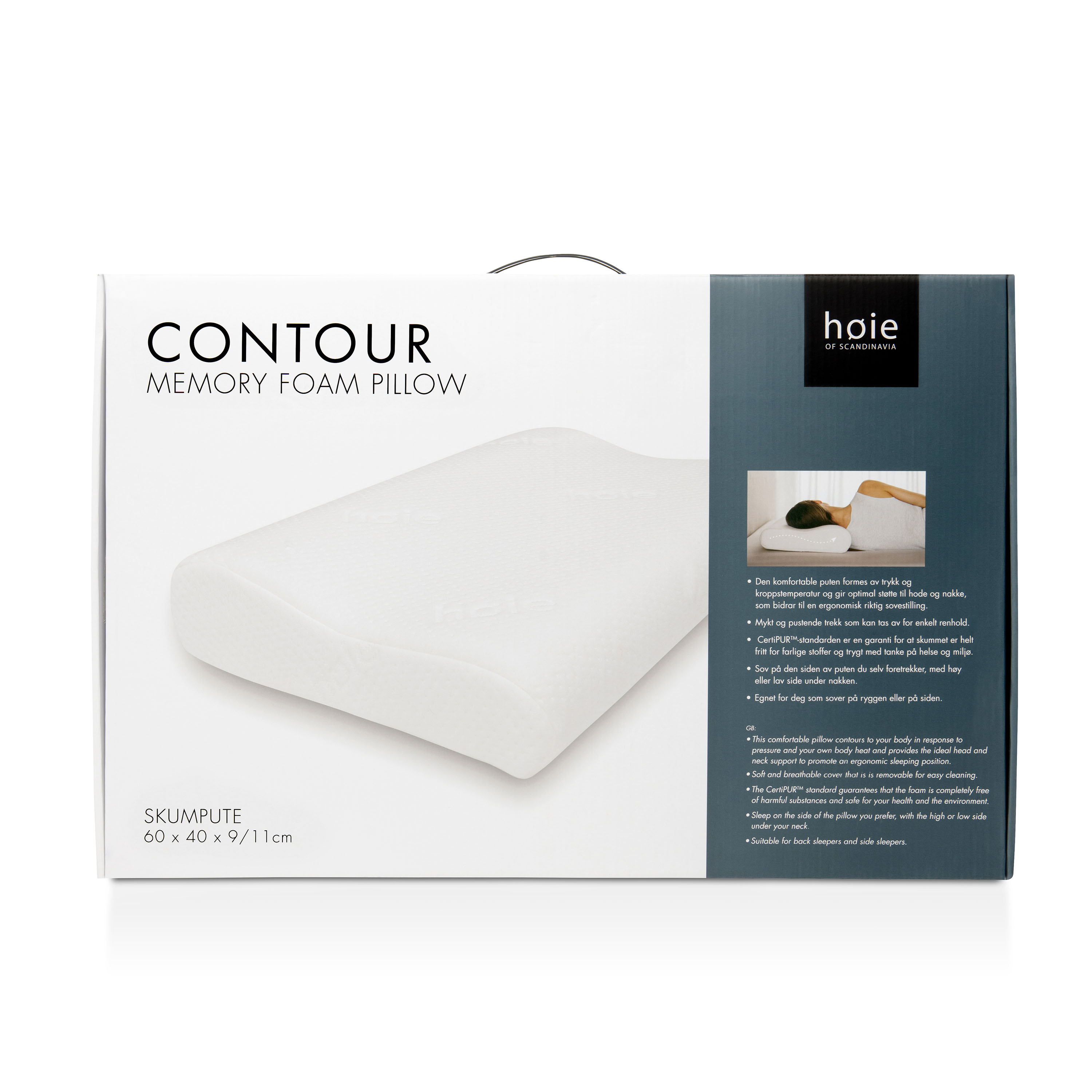 Høie Contour Memory Foam Schlafkissen 40x60