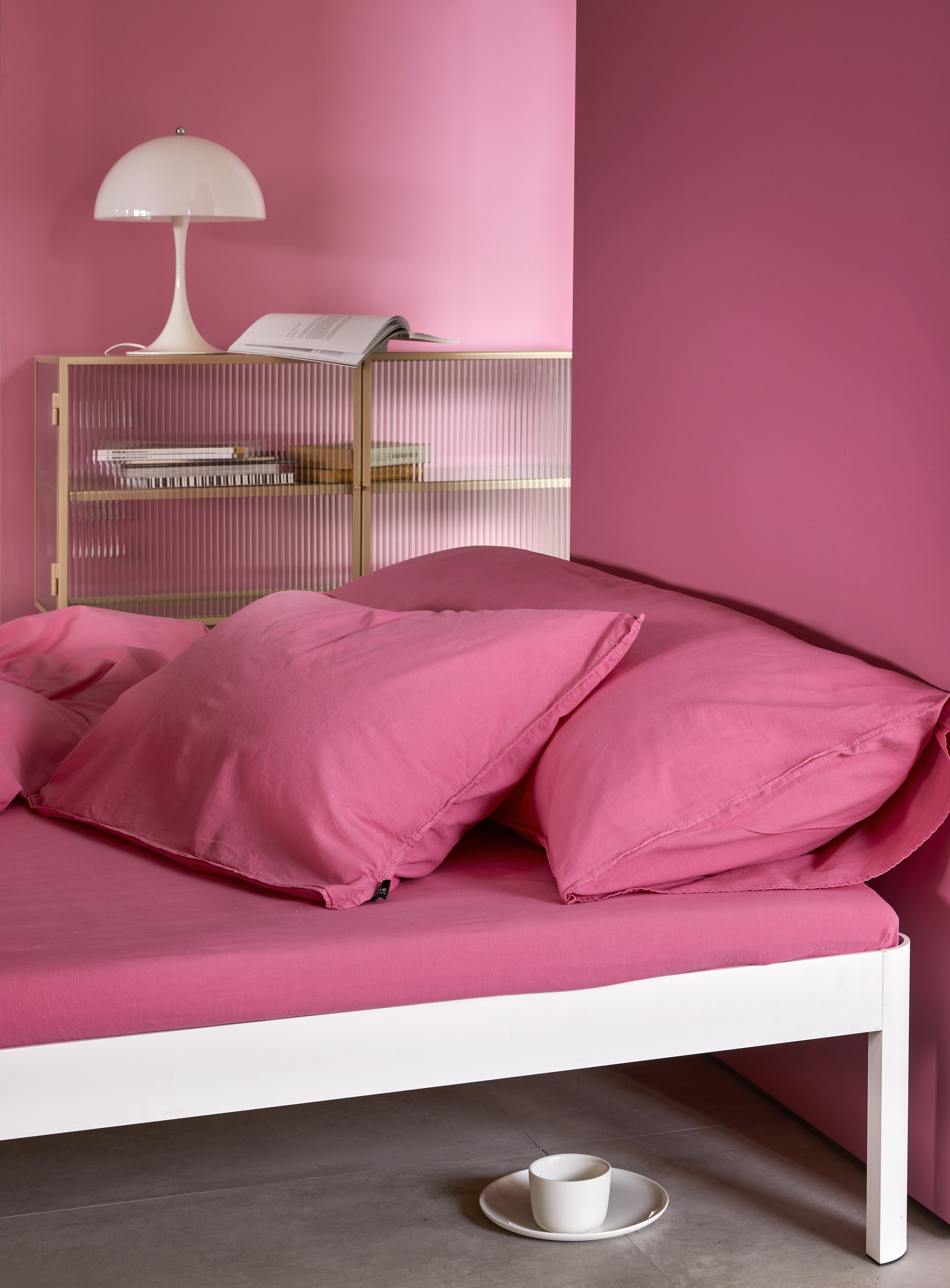 Høie Frøya 3-teiliges Bettbezug-Set Bonbonrosa