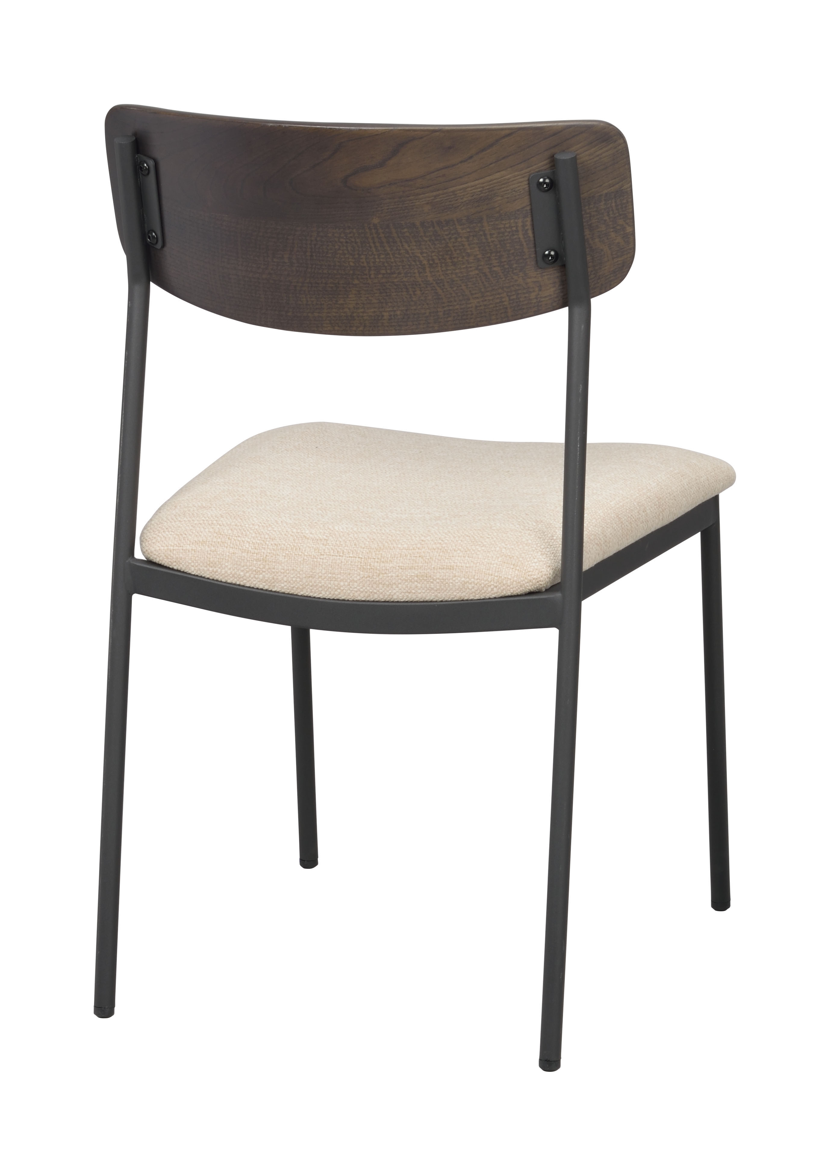 Rowico Home Maymont Esszimmerstuhl Braune Eiche/Hellbeige/Schwarz