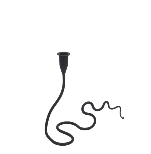 Kaa Ljusstake Svart 26cm