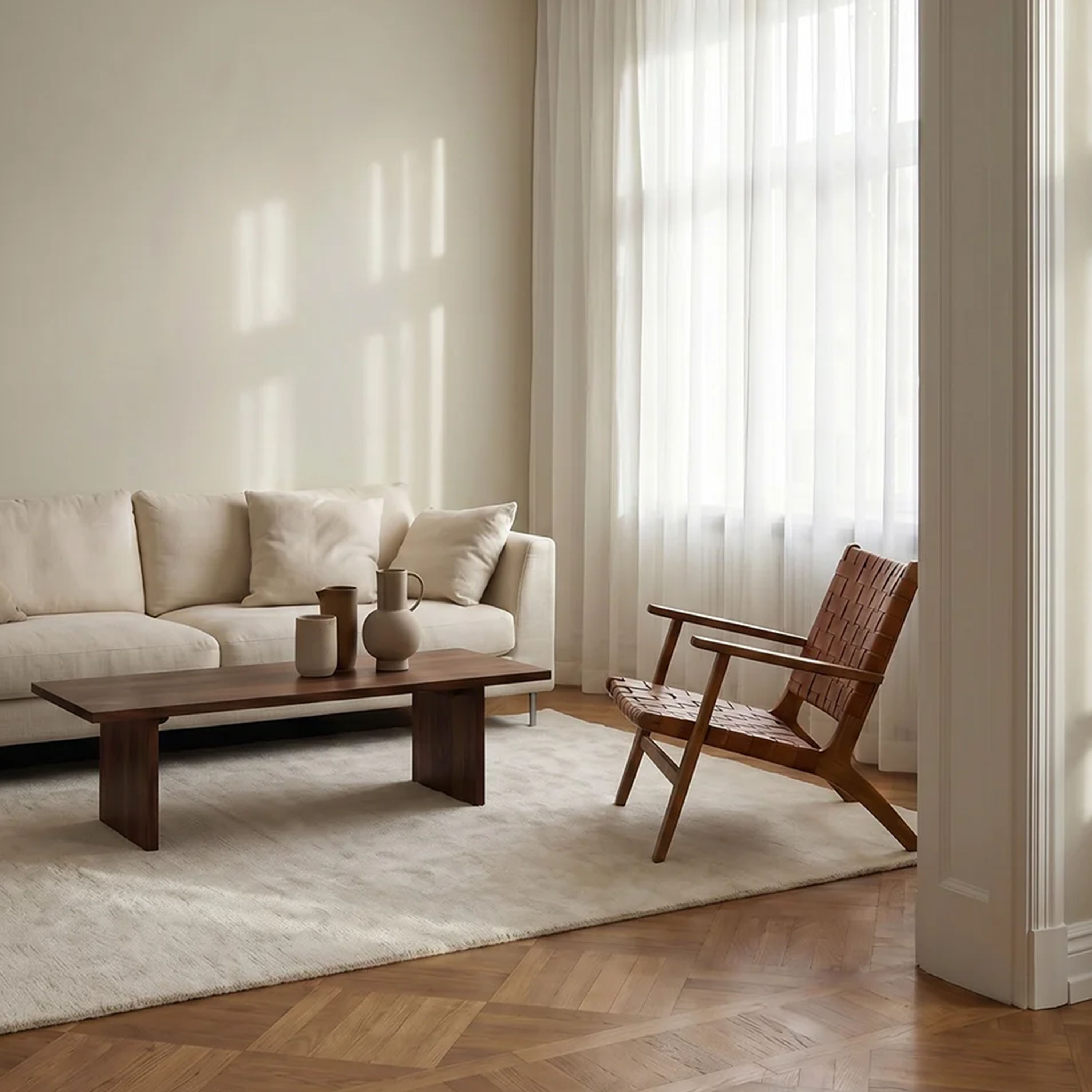 Classic Collection Solid Ullmatta Off White 300x400