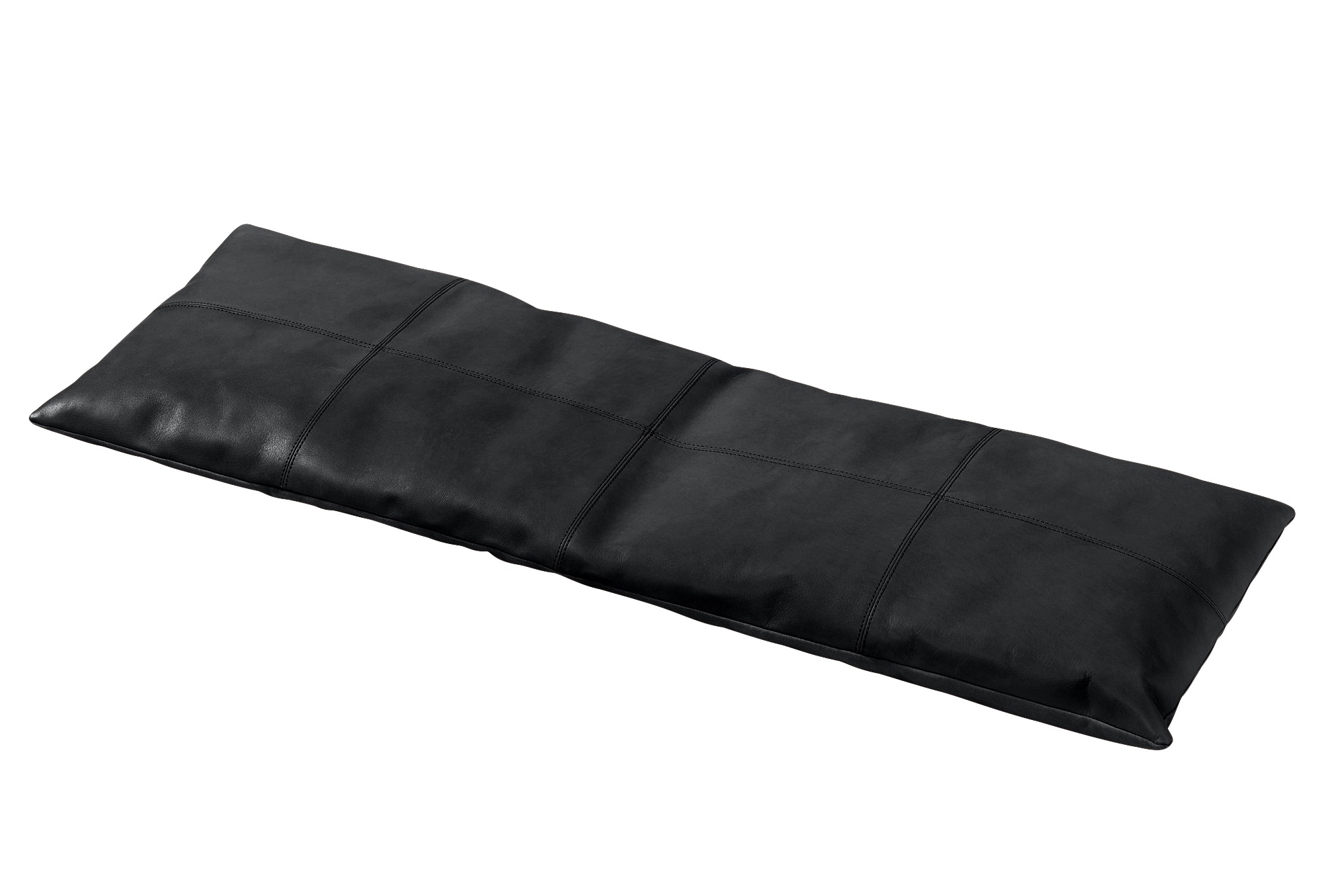 Cinas - Sittsdyna Bänk Läder Svart 104x35cm