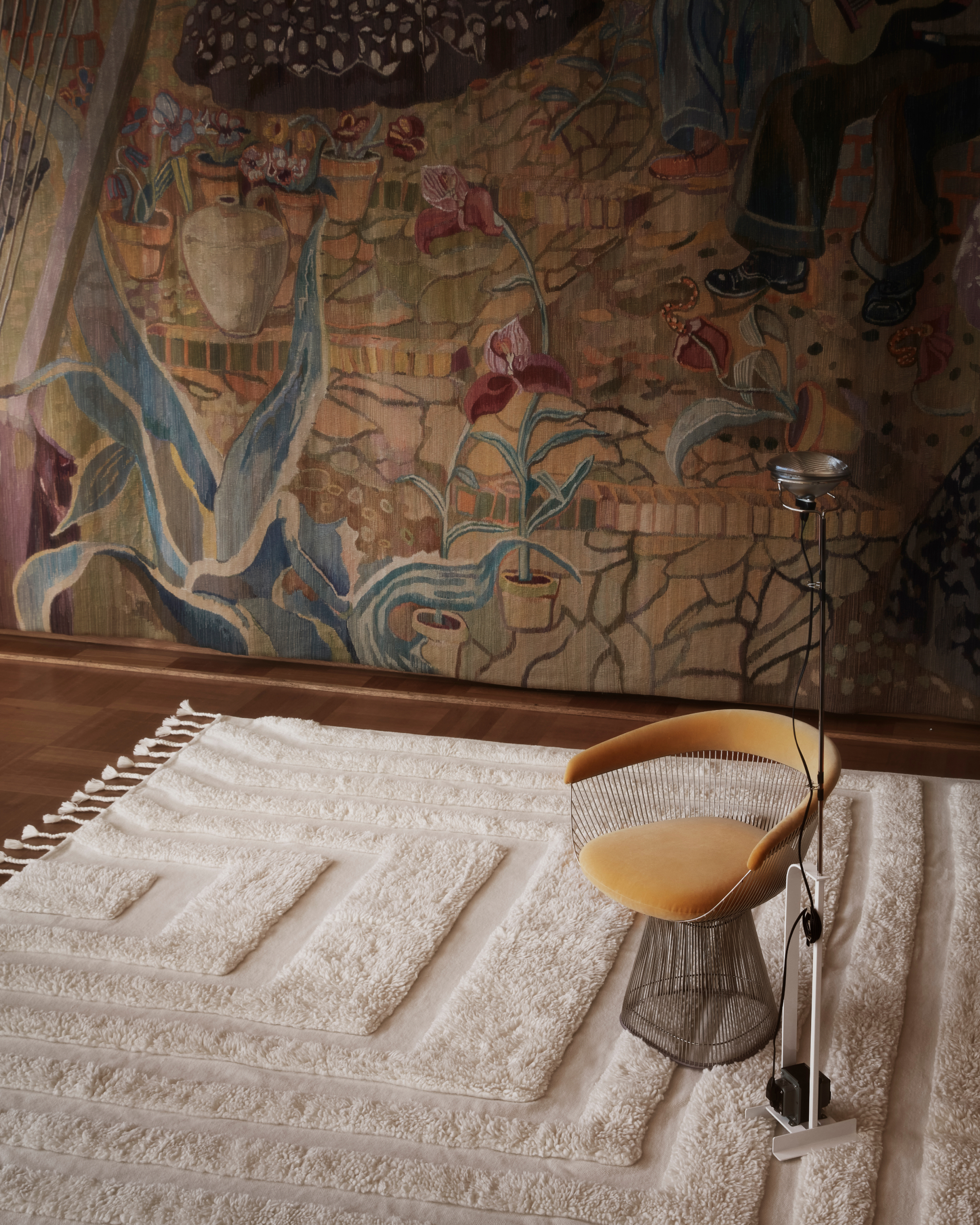 Tinted Kask Wollteppich Offwhite 170x240