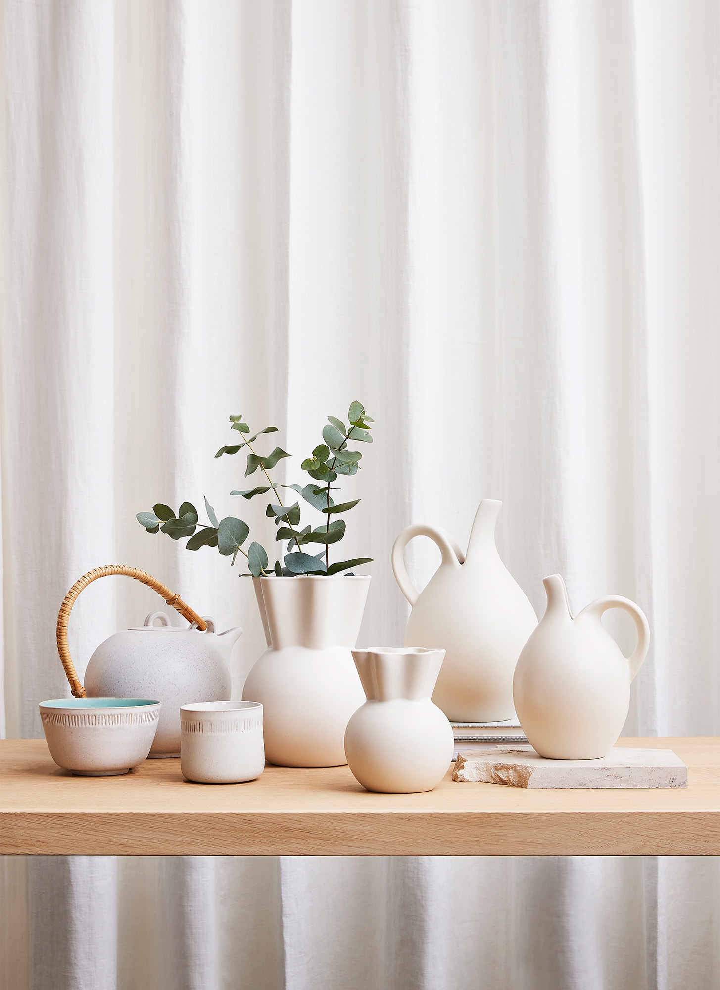 Spring Copenhagen Sweeping Top Vas White 14cm