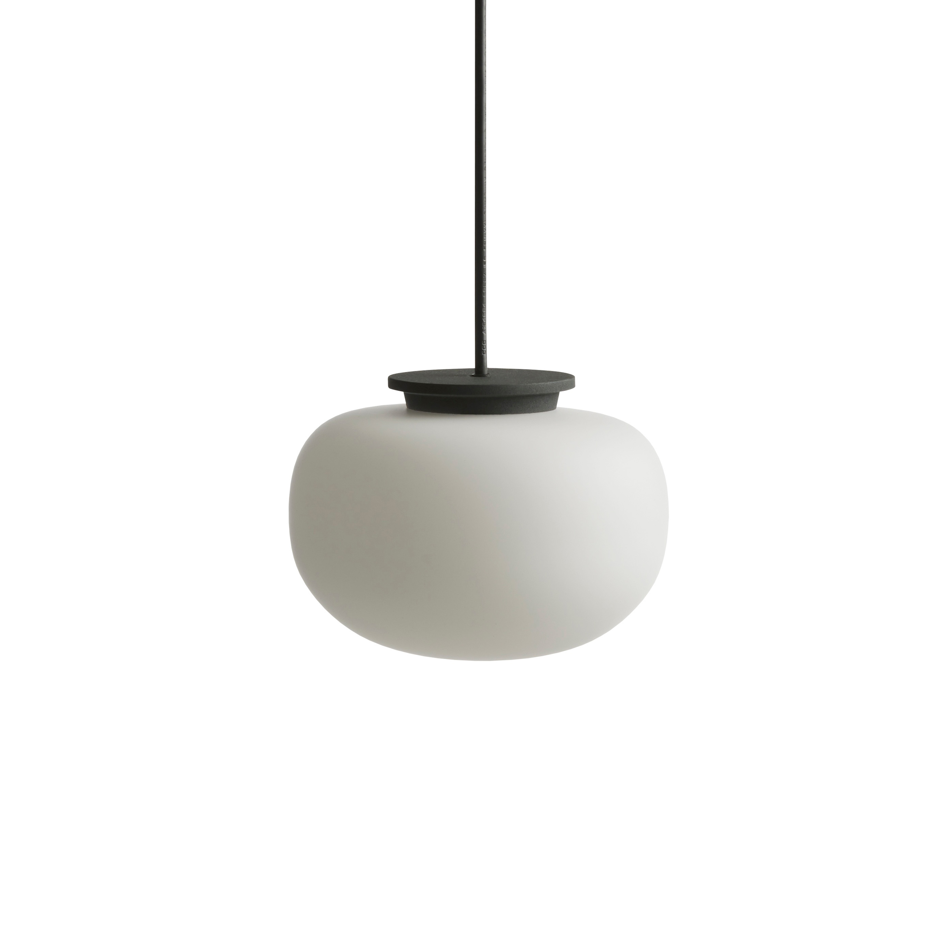 Frandsen - Supernate Taklampa Opal White/Black Ø13 - Svart