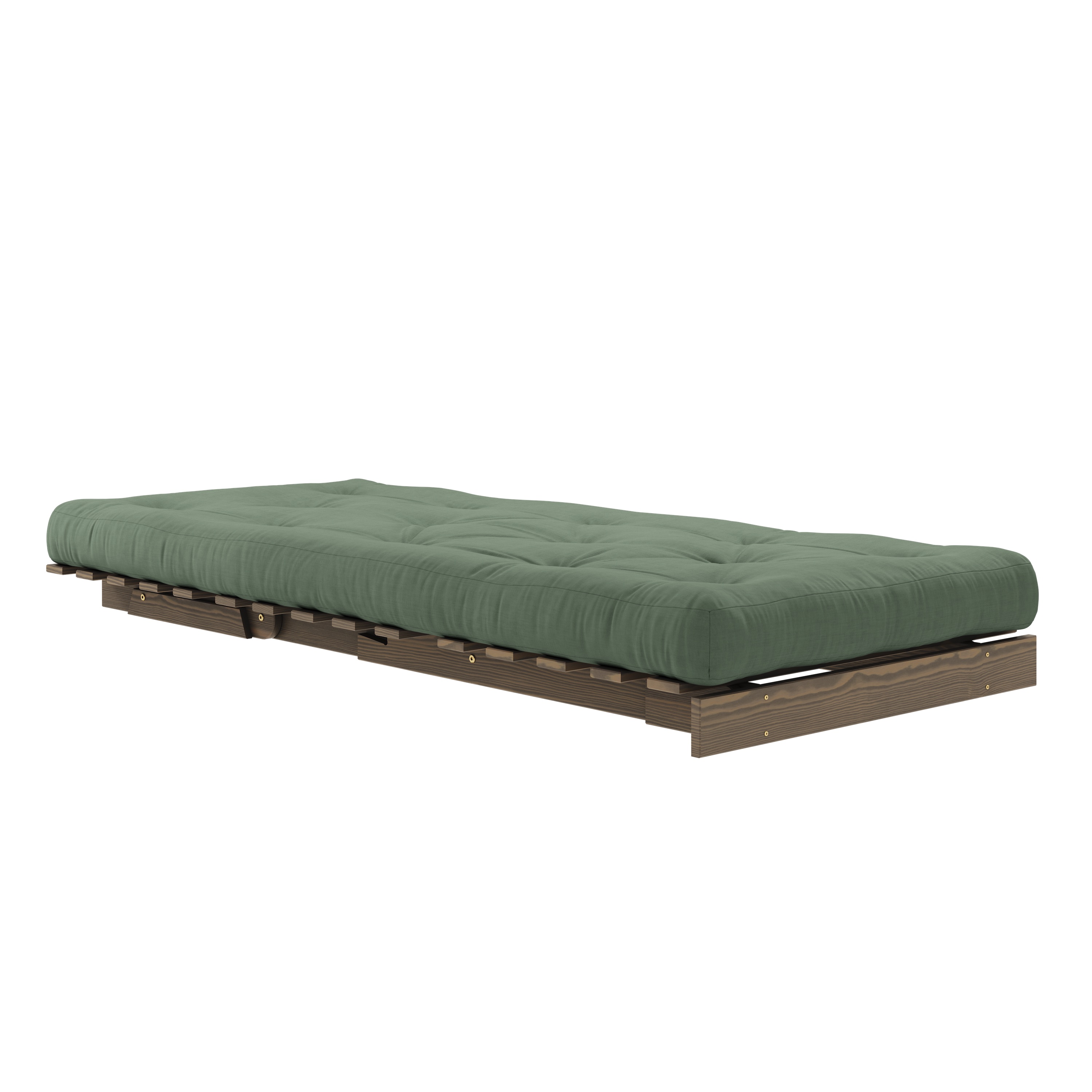 Karup Design Roots  Seng Lenestol Brun/Olive Green 90cm