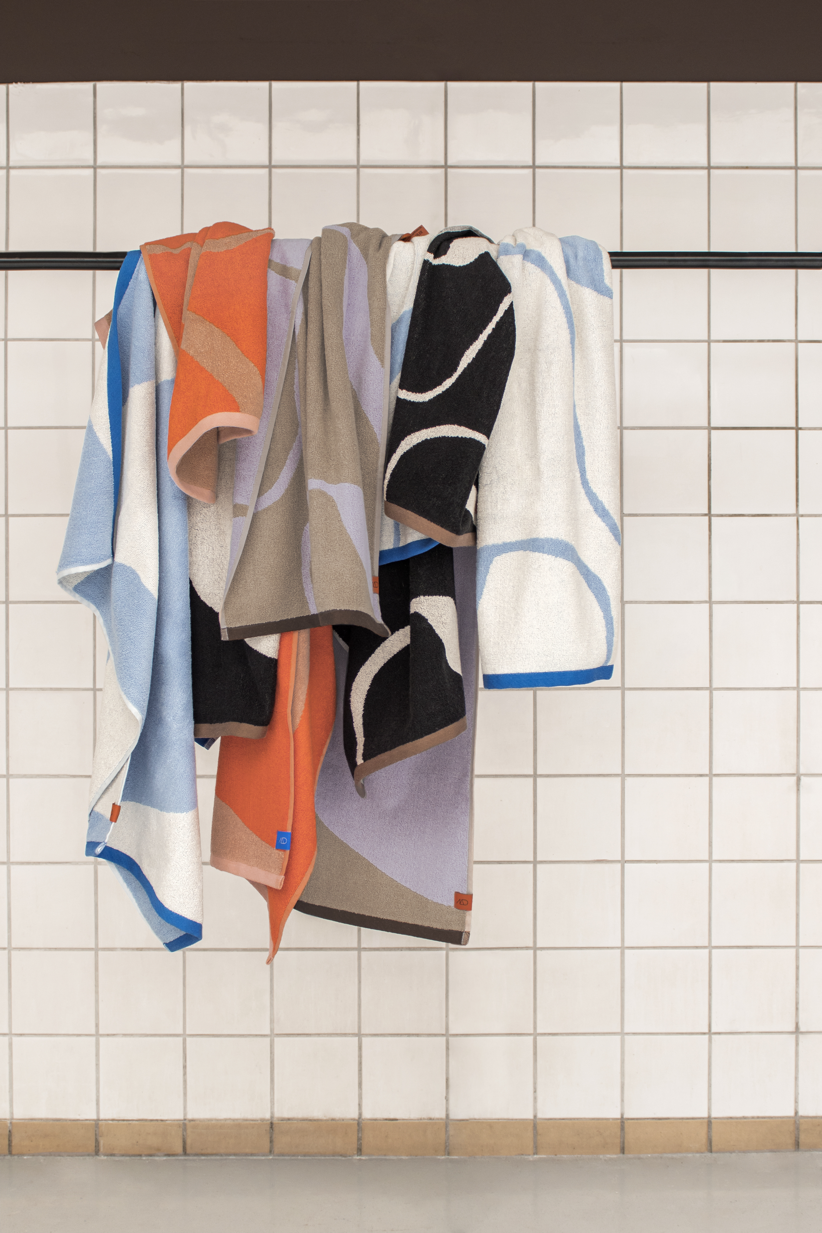 Mette Ditmer Nova Arte Handduk Sand/Lilac 50x90 2-pack