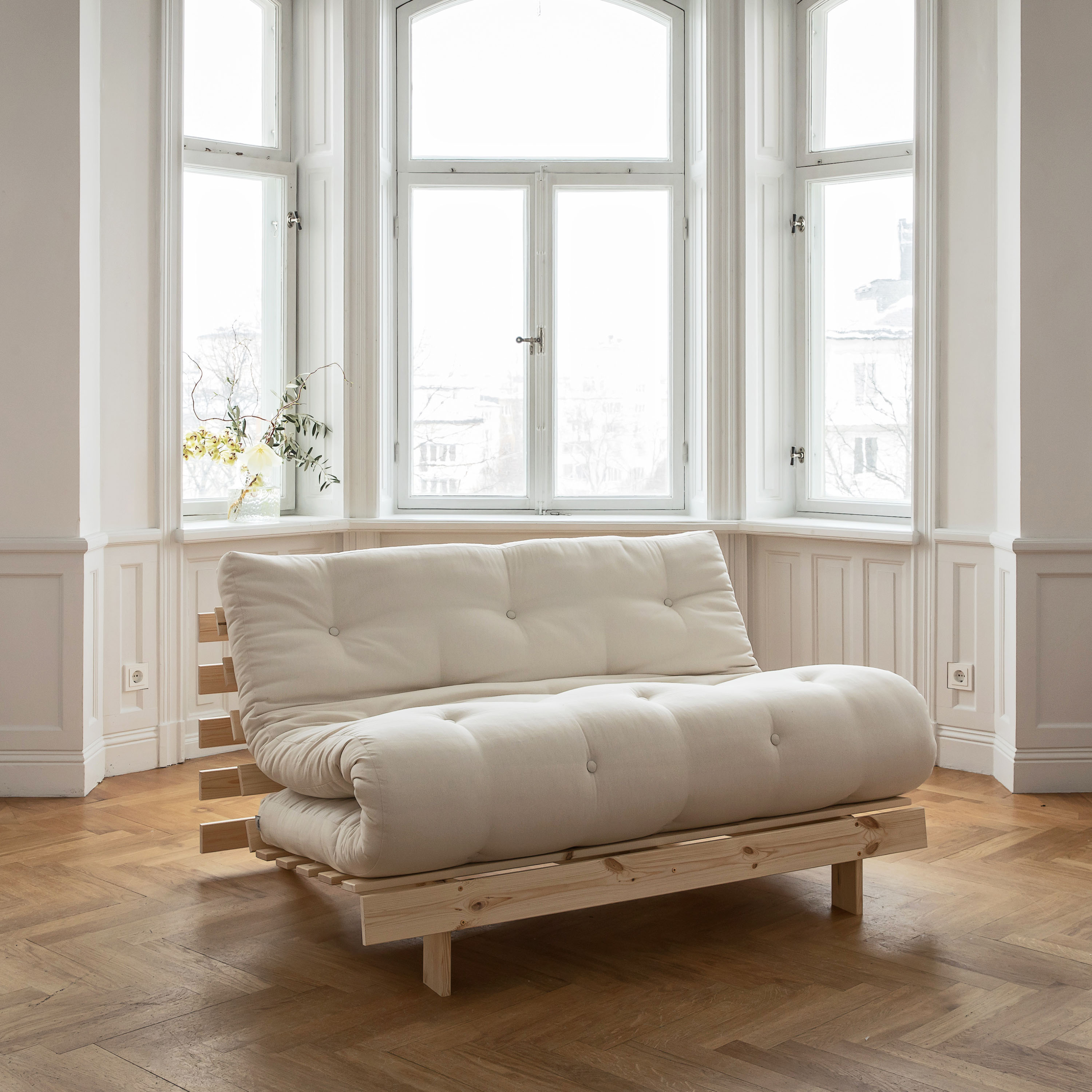 Karup Design Roots Schlafsofa Natur/Natural 160cm