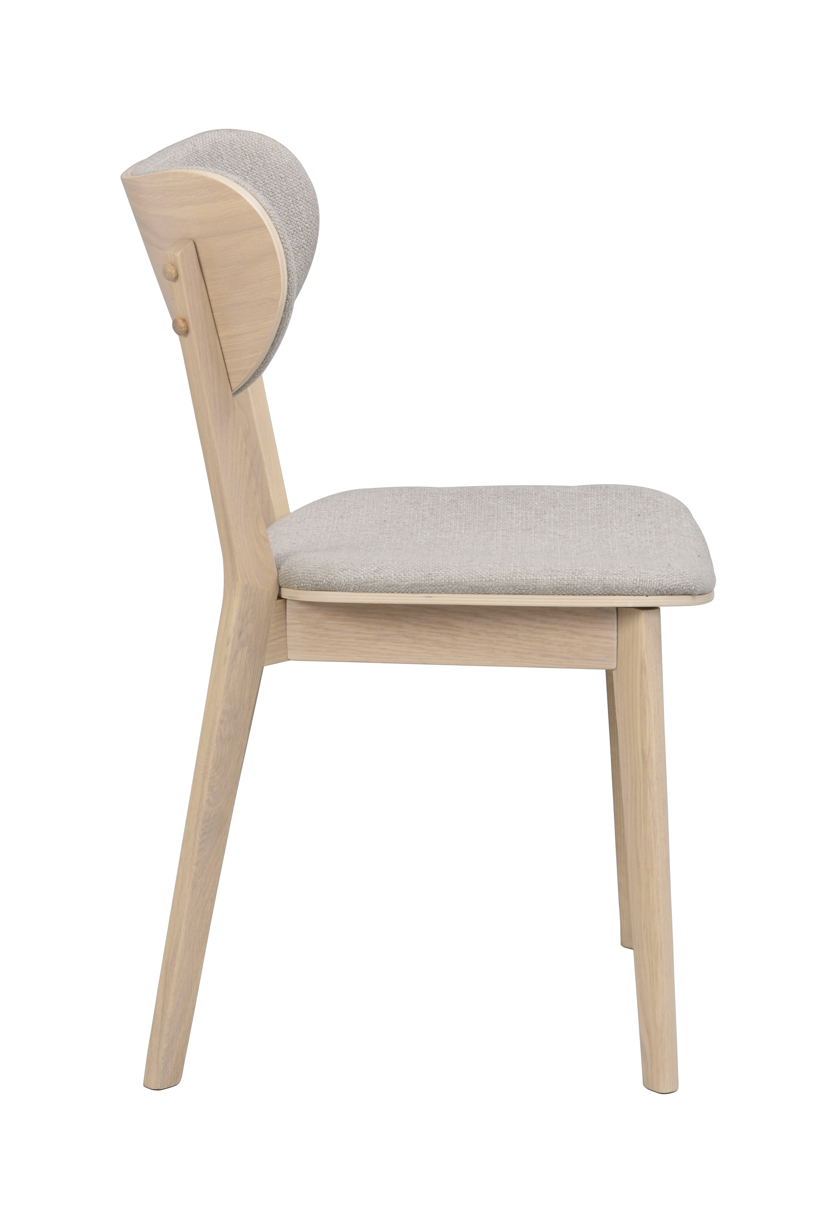 Rowico Home Kato Esszimmerstuhl Weiß Pigmentiert/Graubeige