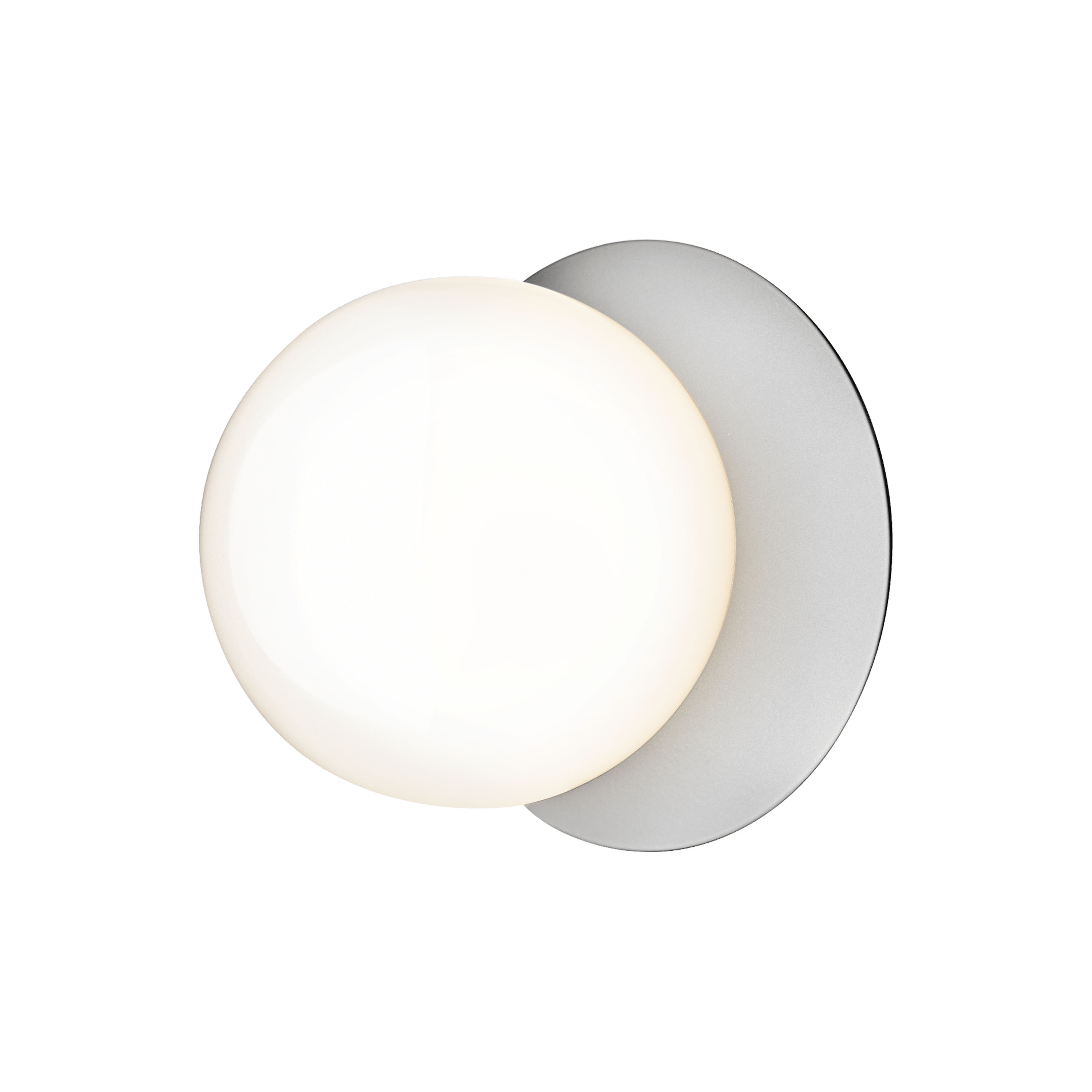 Liila 1 wall/ceiling lamp Light Silver/Opal Medium