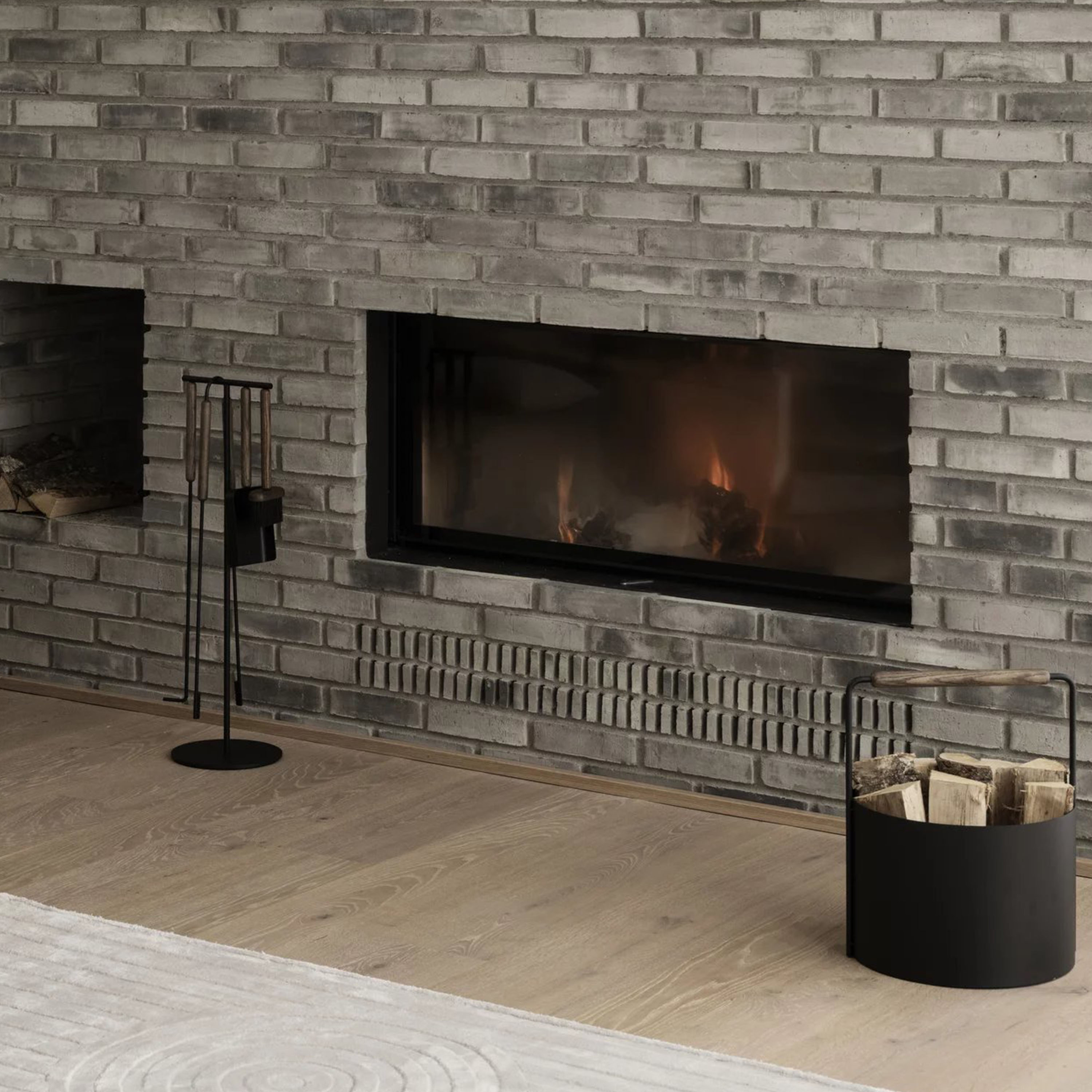 Blomus Ashi Komfyrverktøy 5 Deler Brown 75cm