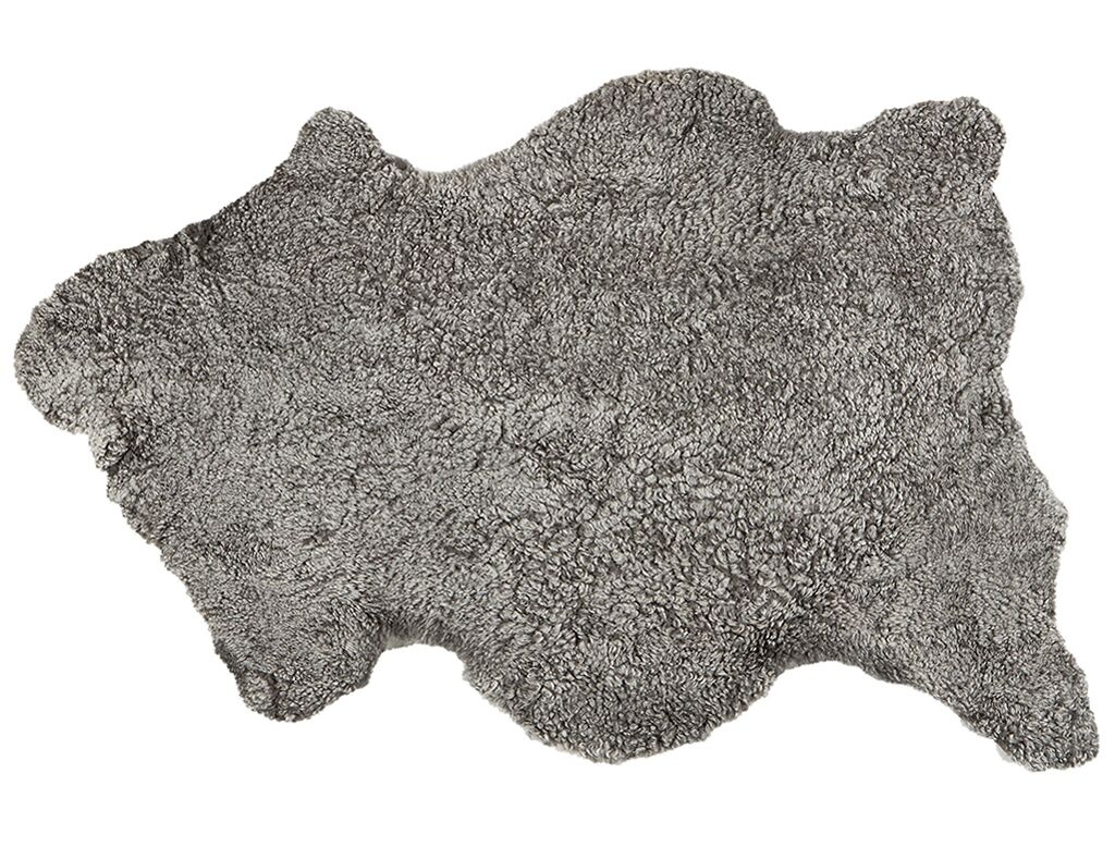 Ella Korthårigt Fårskinn Grågrafit 100x60