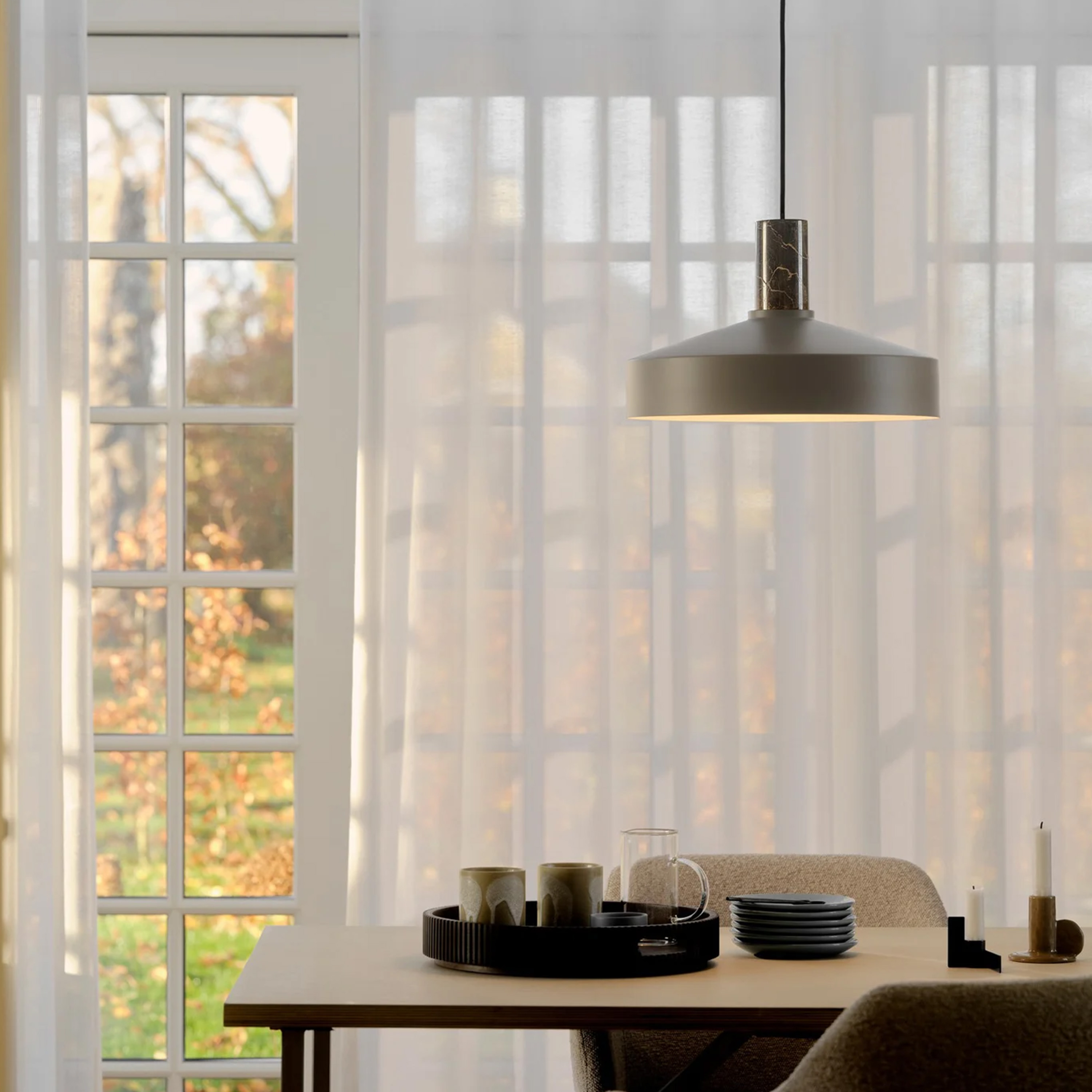 Nordlux Elvas marble Kattovalaisin Vaalea ruskea Ø37