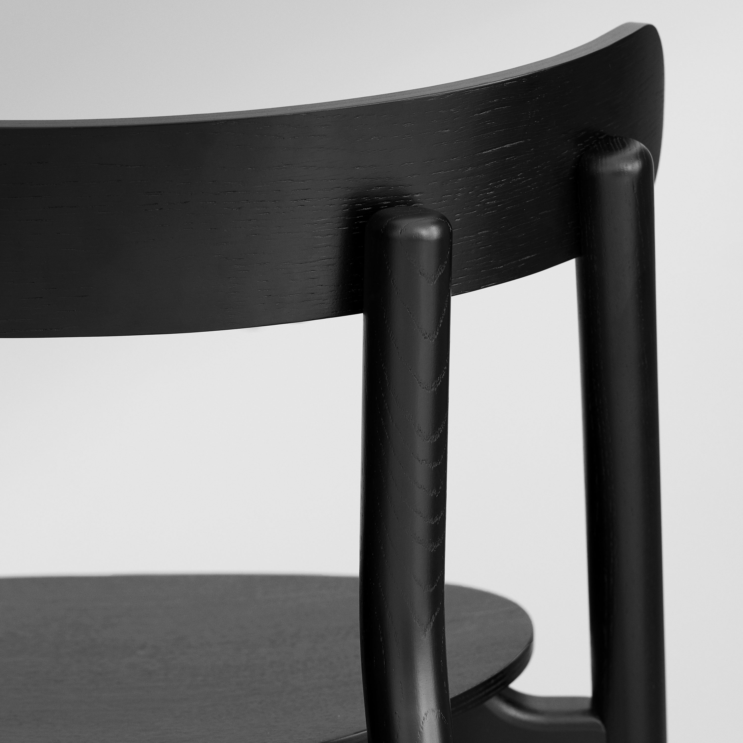 Northern Oaki Spisestol Black Painted Oak