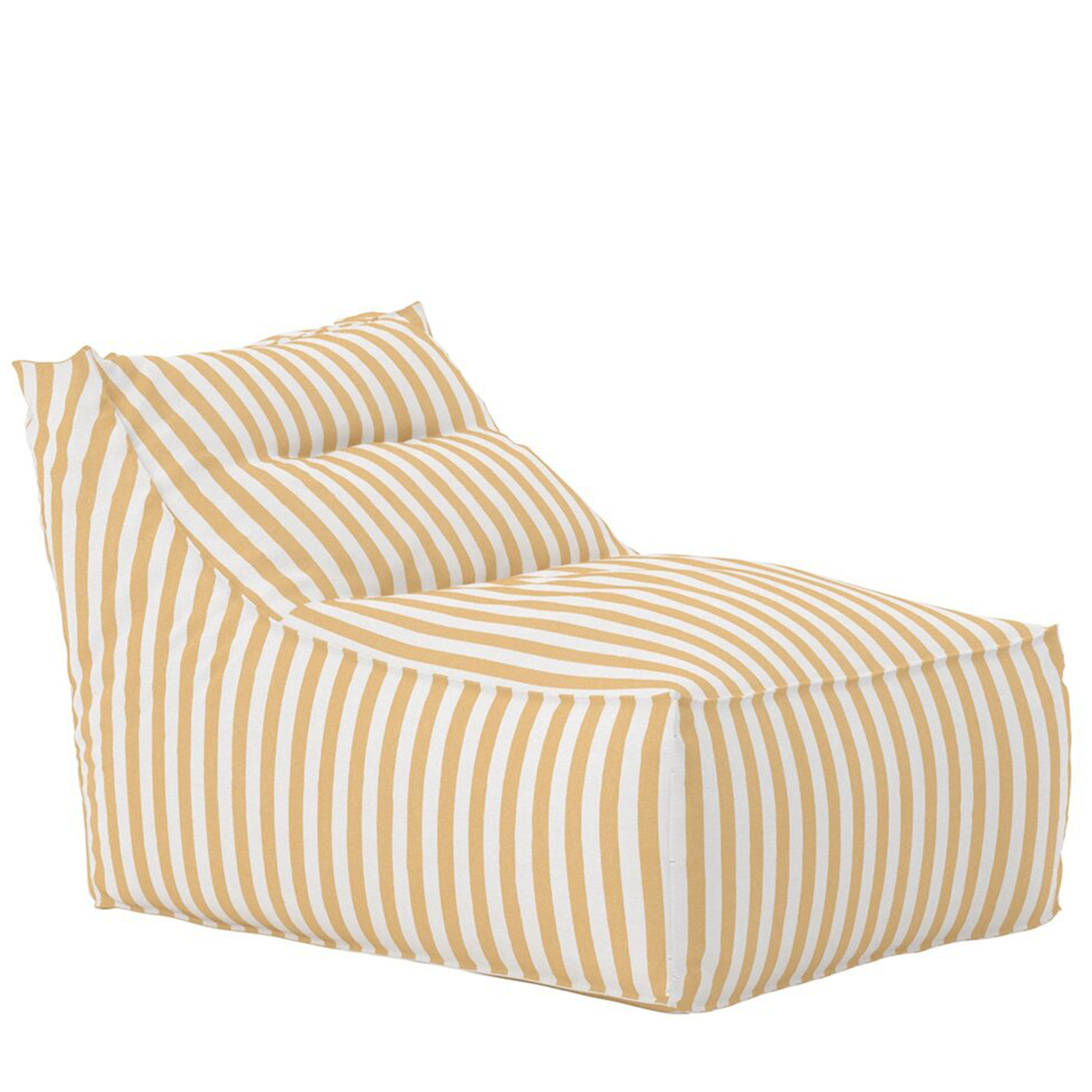 Redang Solstol White/Yellow Striped