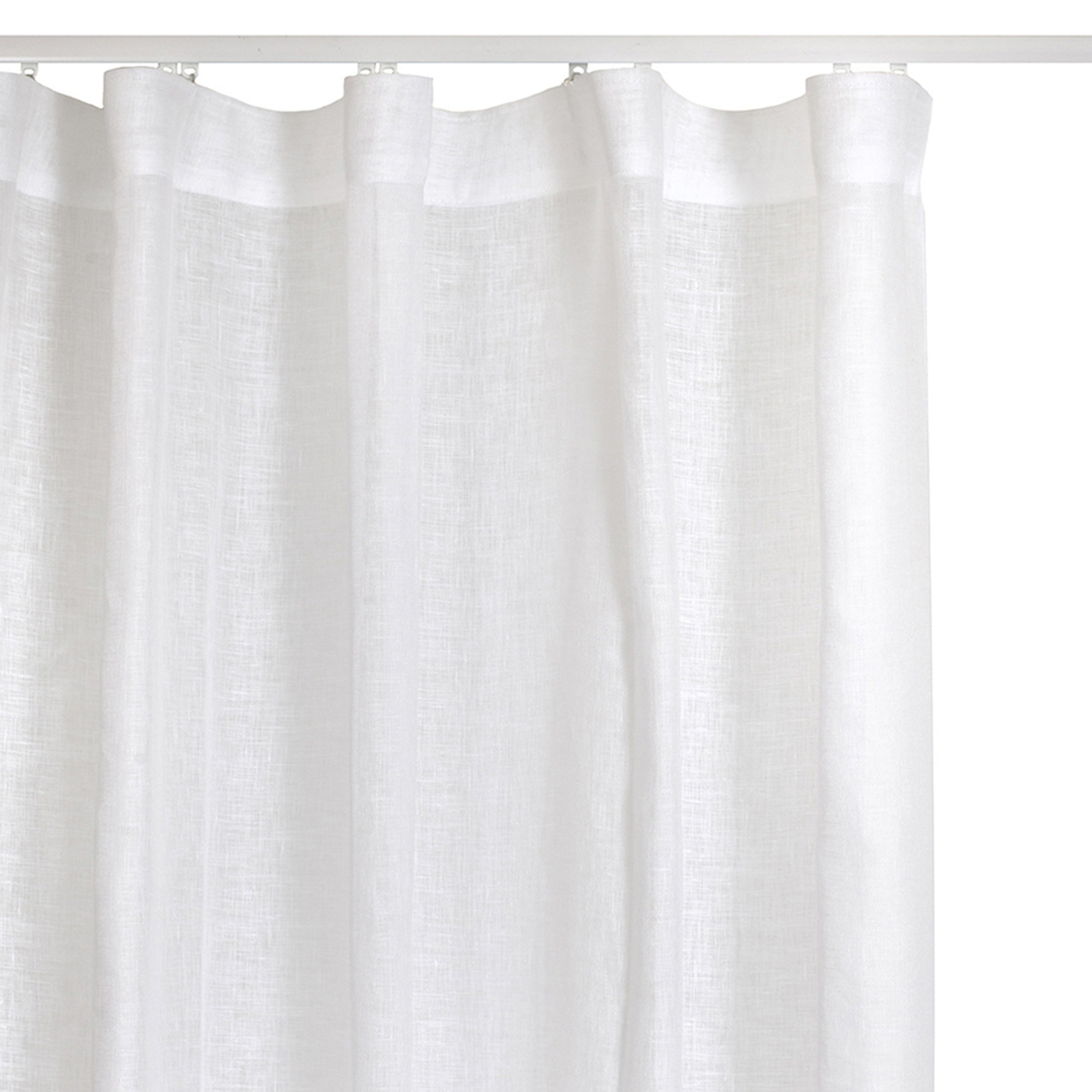 Skylight Gardinlängd Linne White 140x250