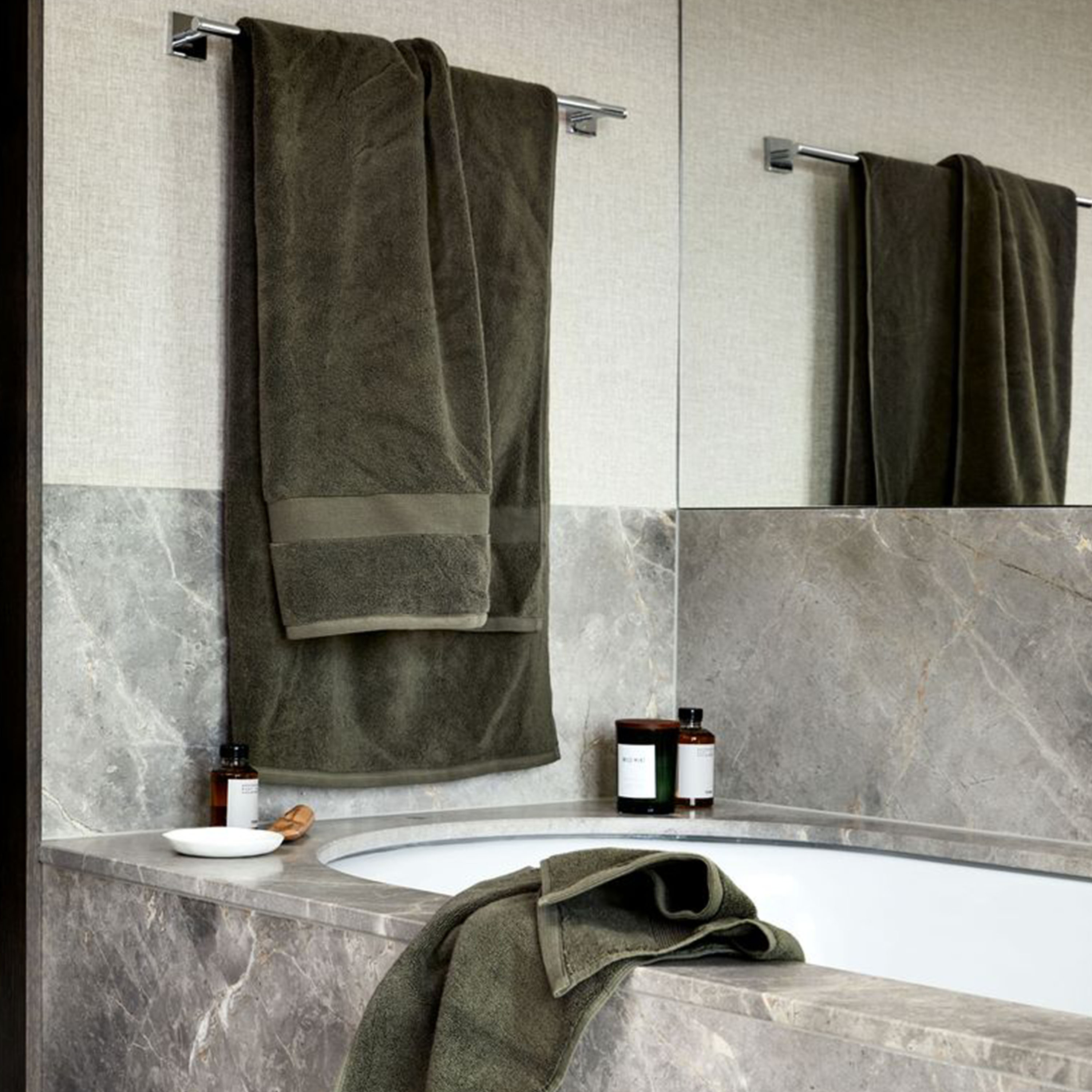 Høie Spa Handduk Olivgrön 100x150