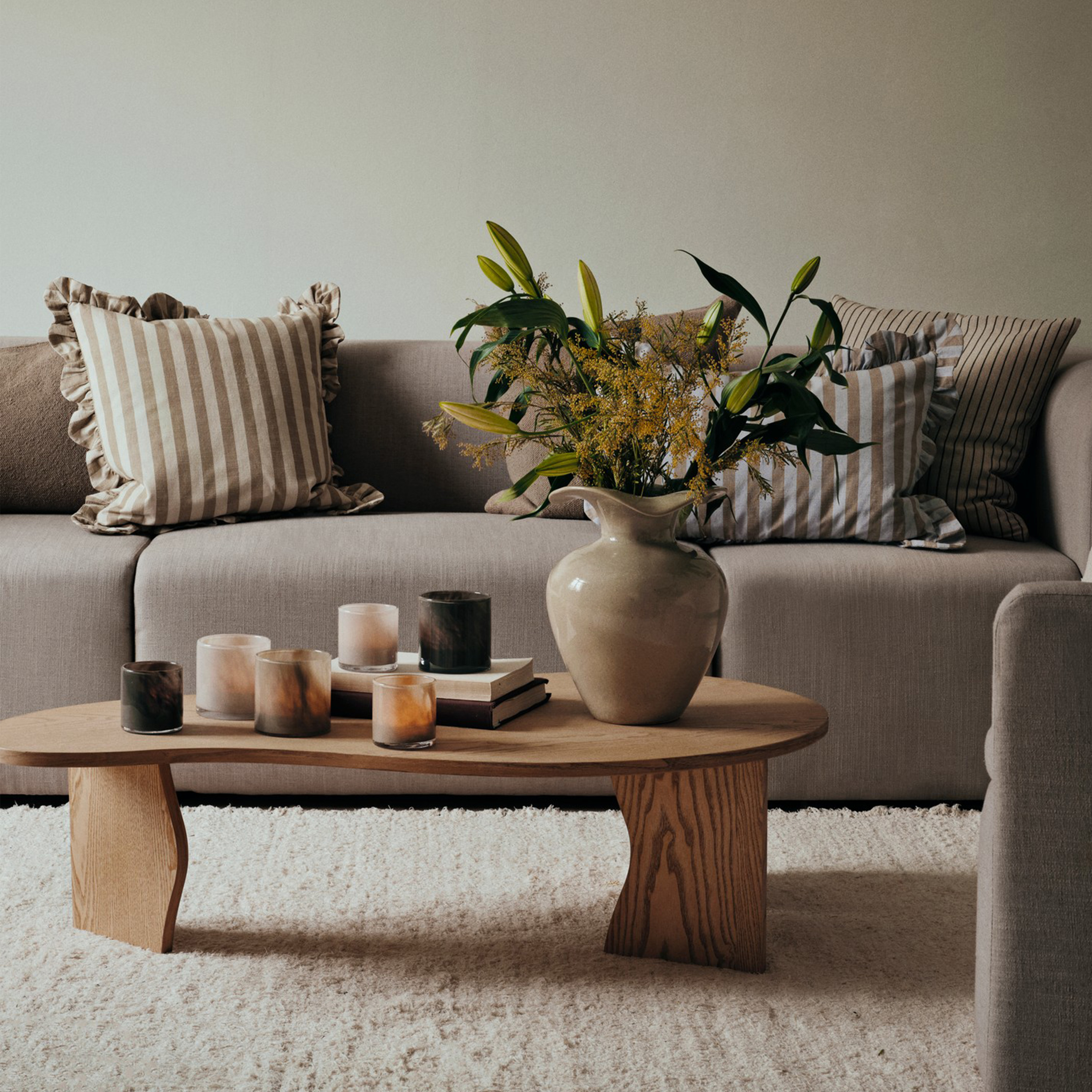 Broste Copenhagen Florentina Vase Beige M