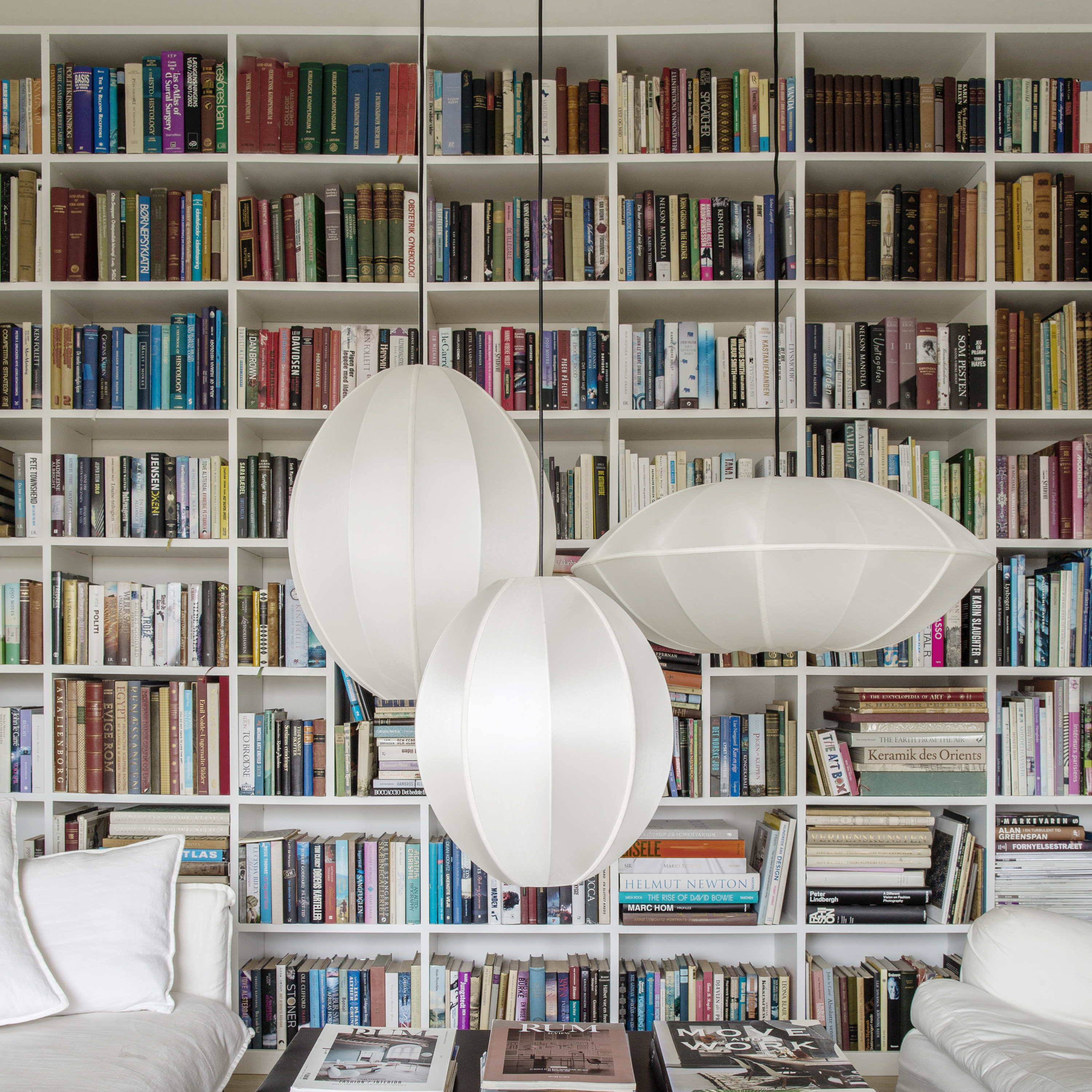 Oval L Lampeskjerm Offwhite